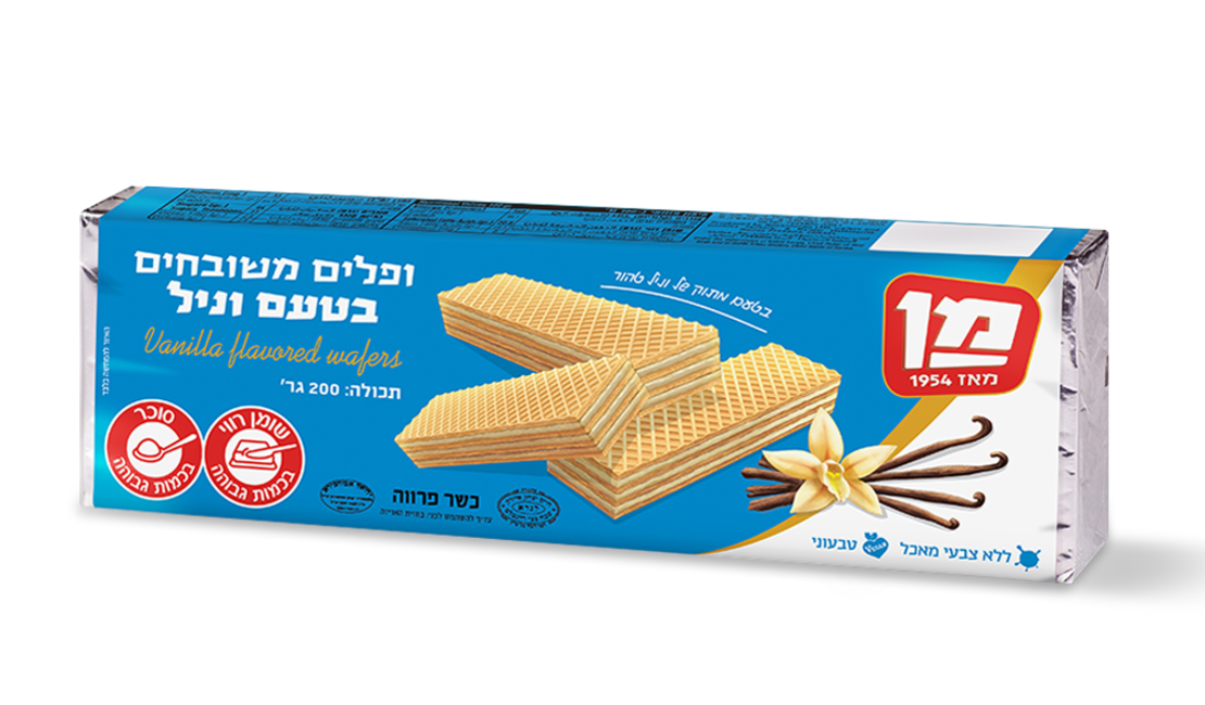 ופלים מעולים בטעם וניל