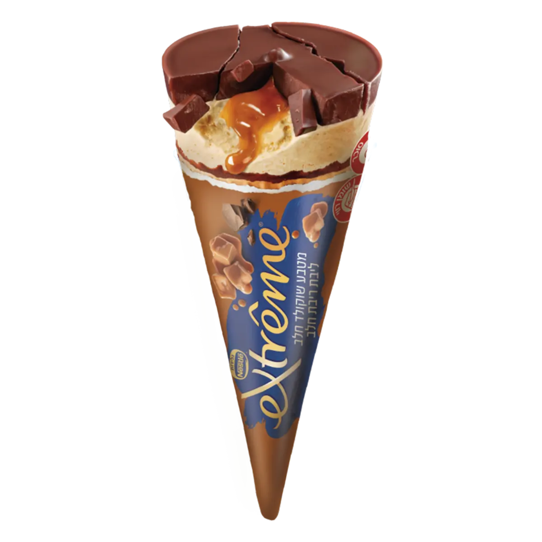 Nestlé Extreme מטבע שוקולד חלב ליבת ריבת חלב