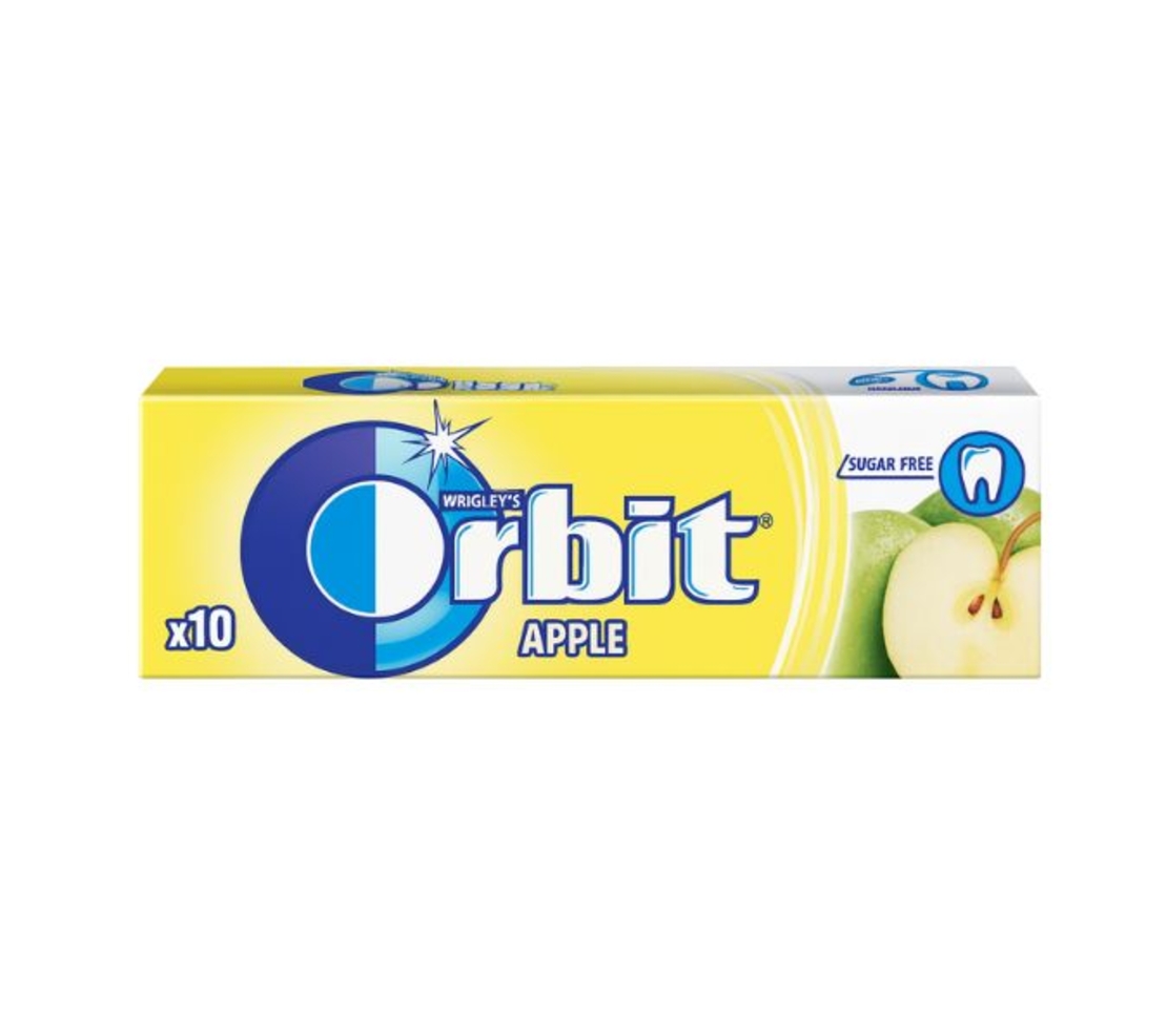 אורביט גומי לעיסה ללא סוכר - תפוח