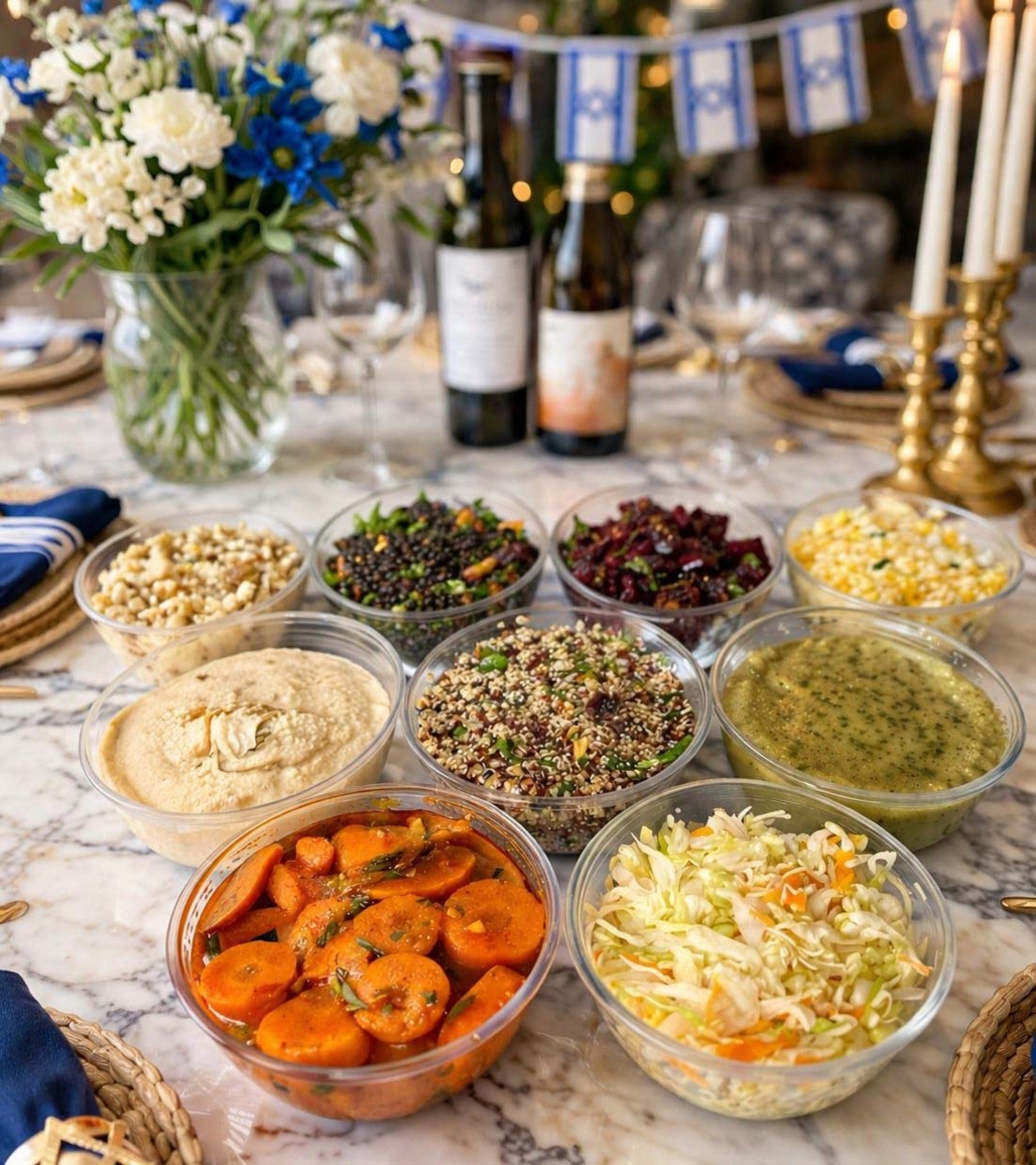 סט של עשרה סלטים קטנים (10*125 גר)