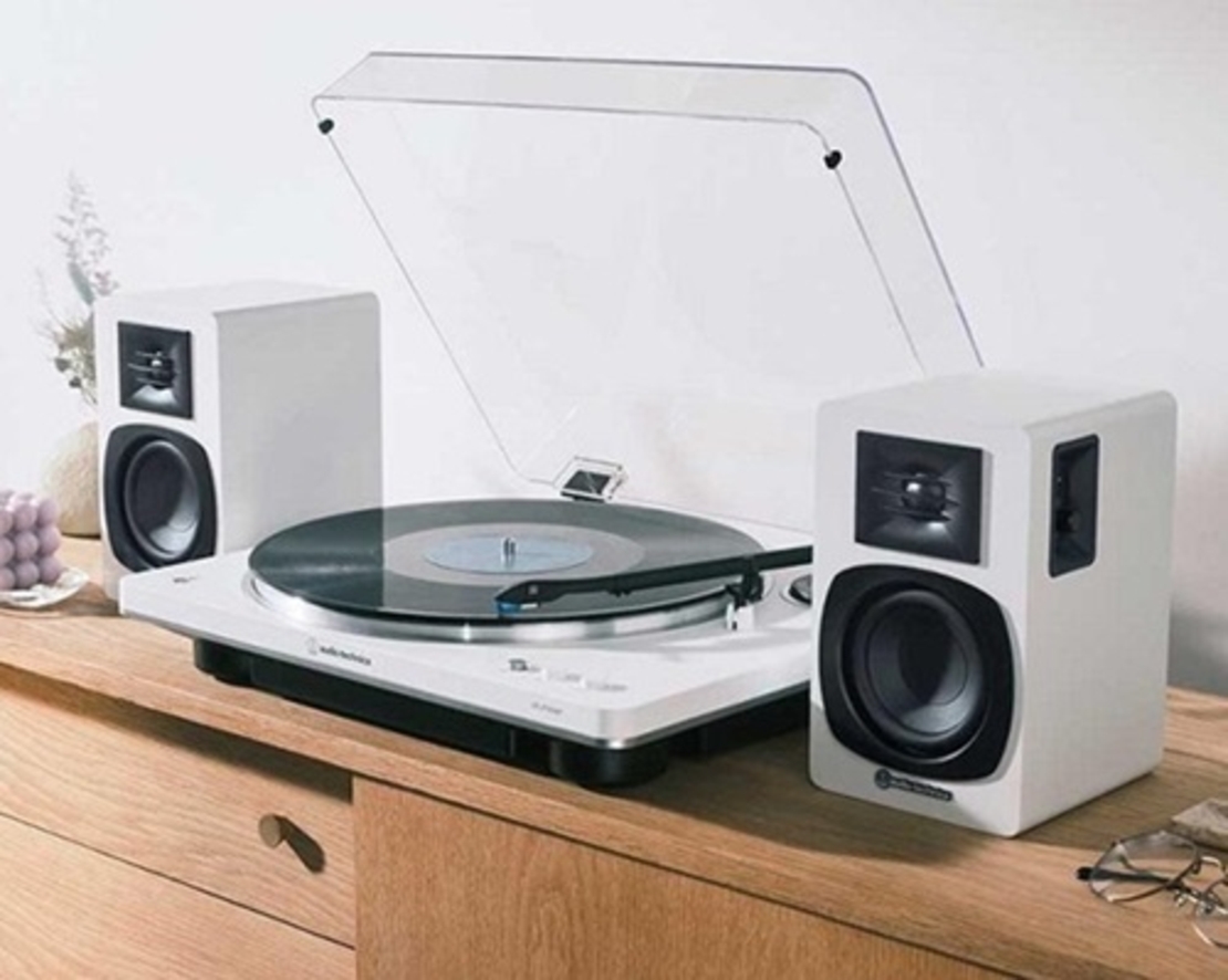 זוג רמקולים מוגברים צבע לבן AUDIO TECHNICA – SP3-XWH ׁאודיו טכניקה