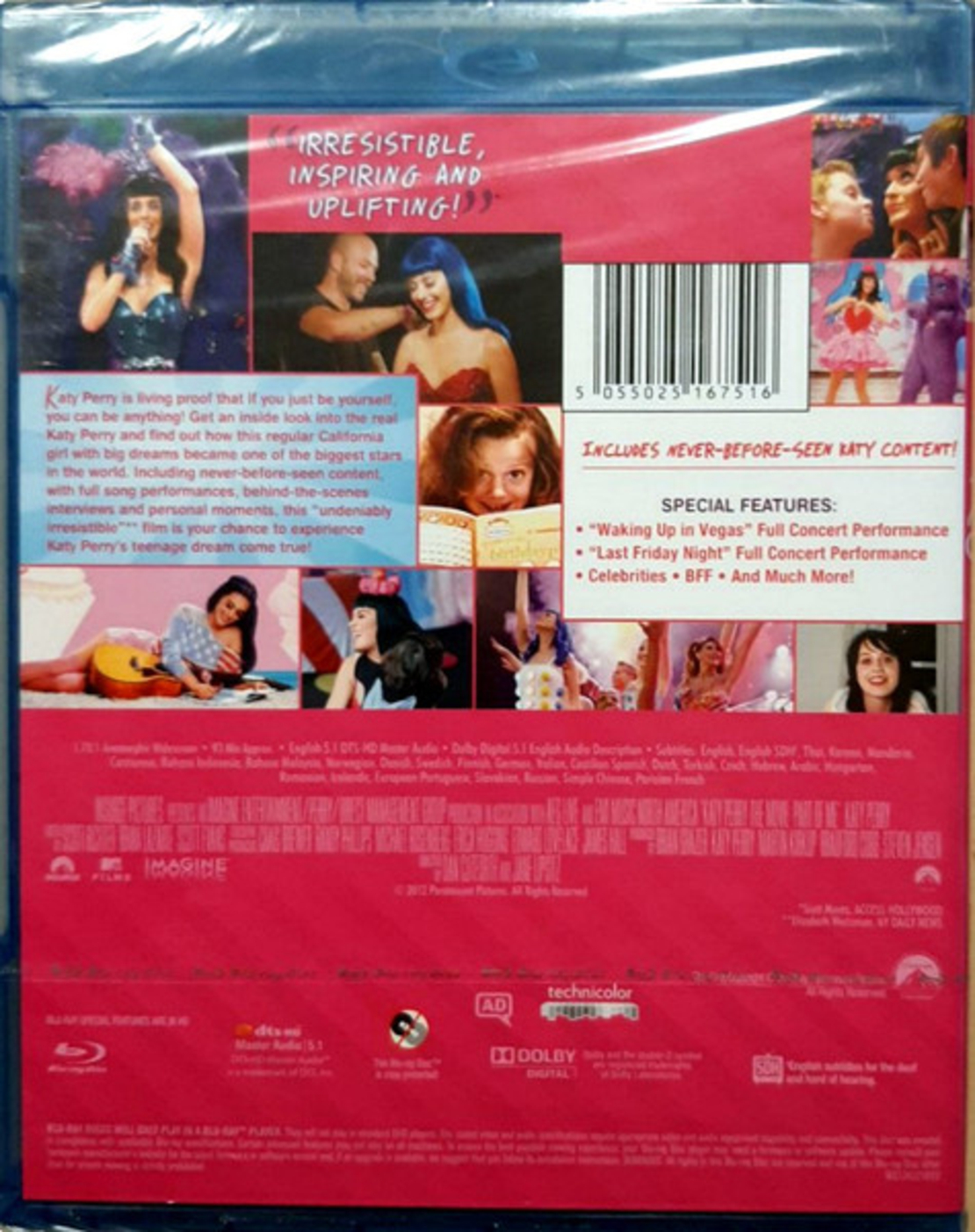 Katy Perry – The Movie Part Of Me blu-ray disc