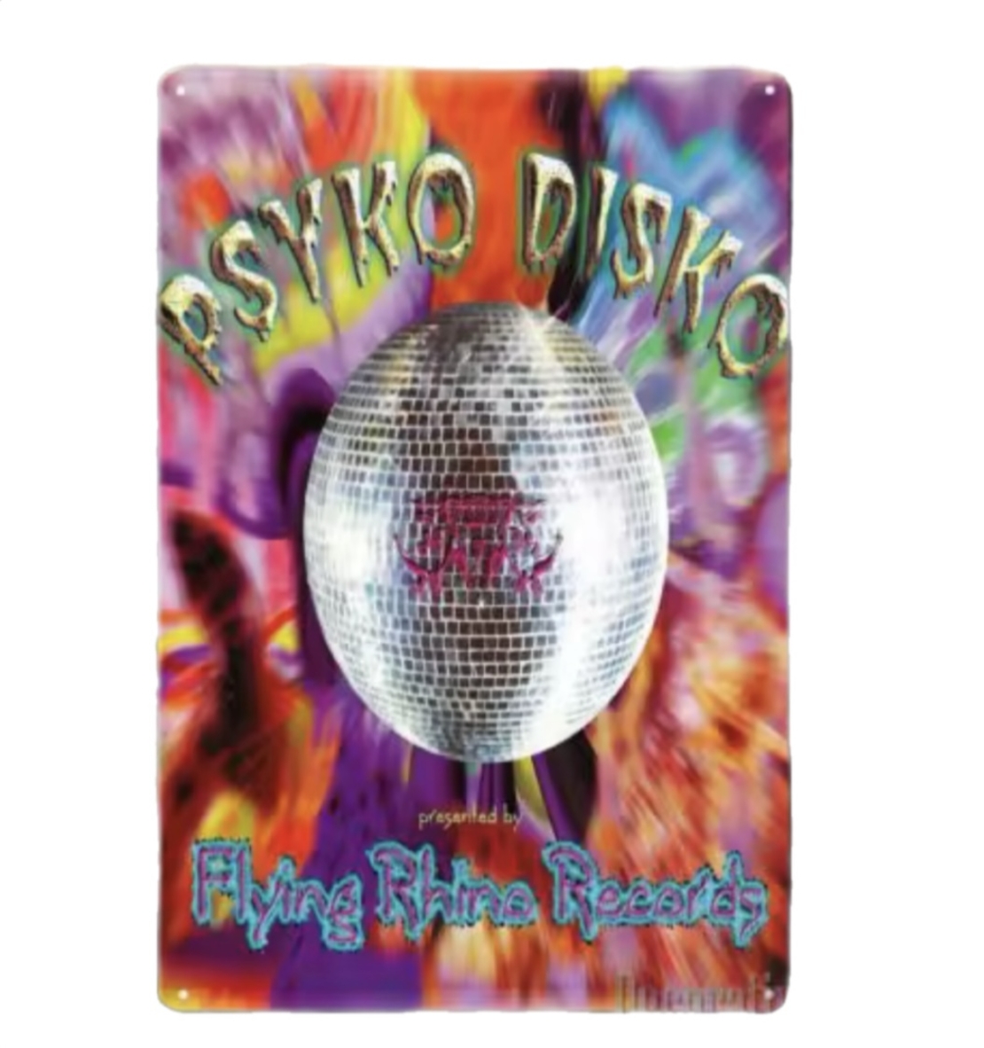 שלט מתכת PSYKO DISKO