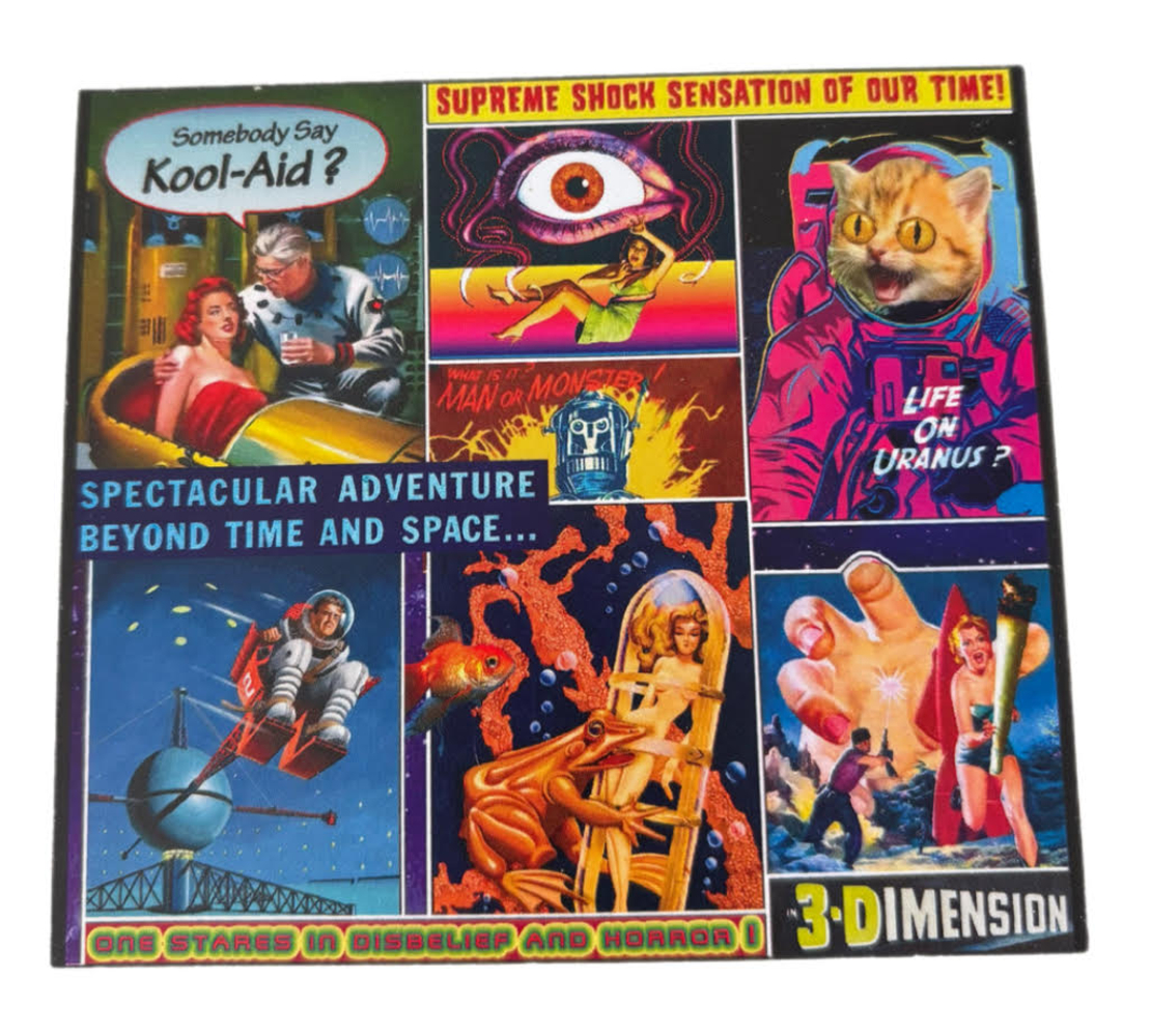 גלויה MAD TRIBE -amazing tales from outer space