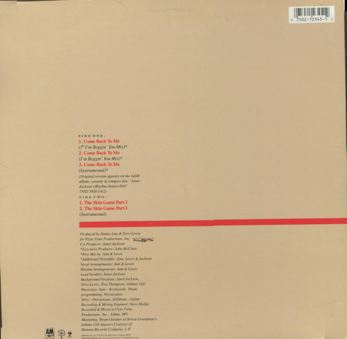 Janet Jackson – Come Back To Me