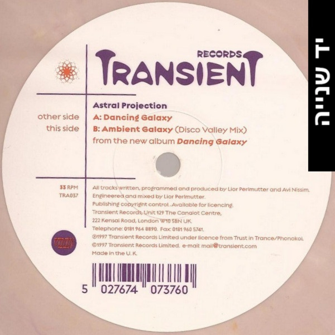 Astral Projection – Dancing Galaxy / Ambient Galaxy (Disco Valley Mix)
