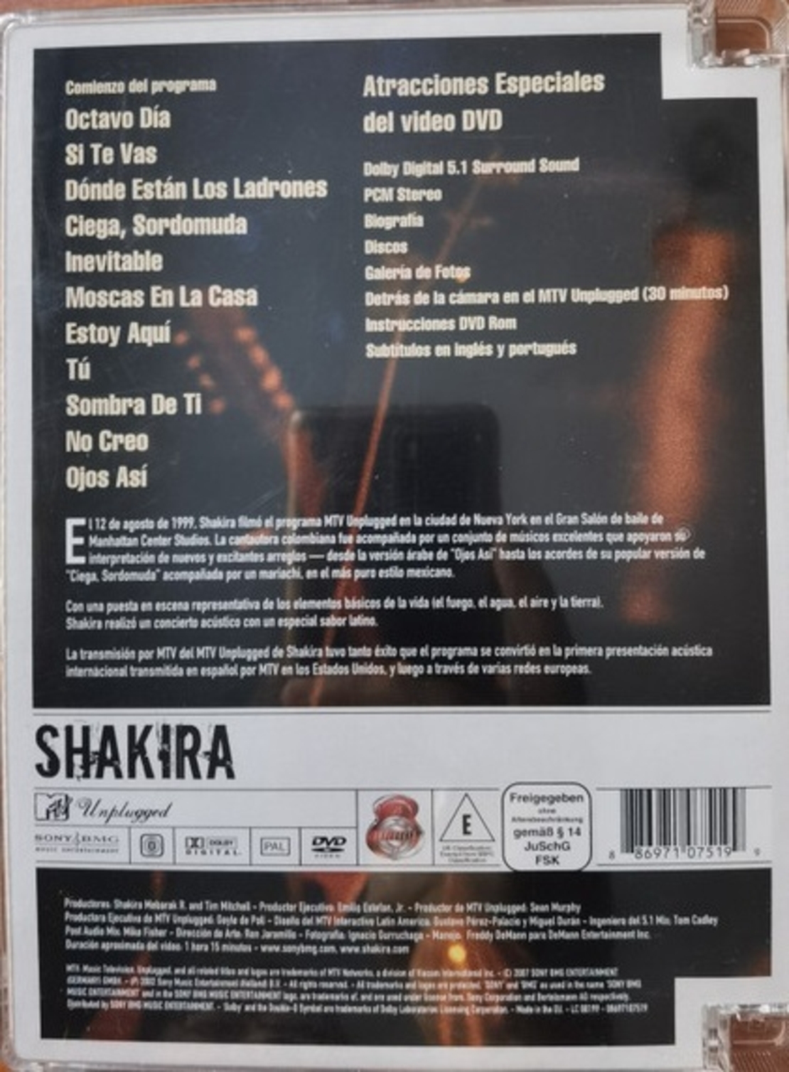 Shakira – MTV Unplugged DVD