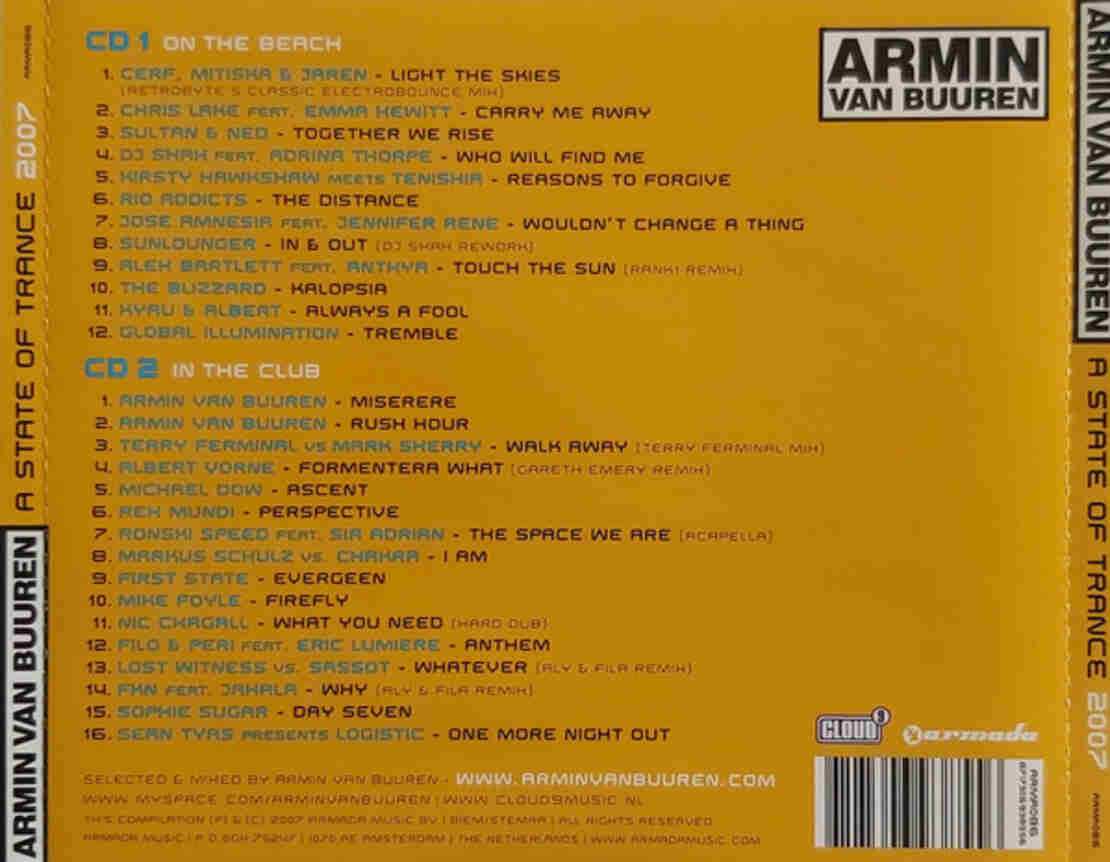 Armin van Buuren – A State Of Trance 2007
