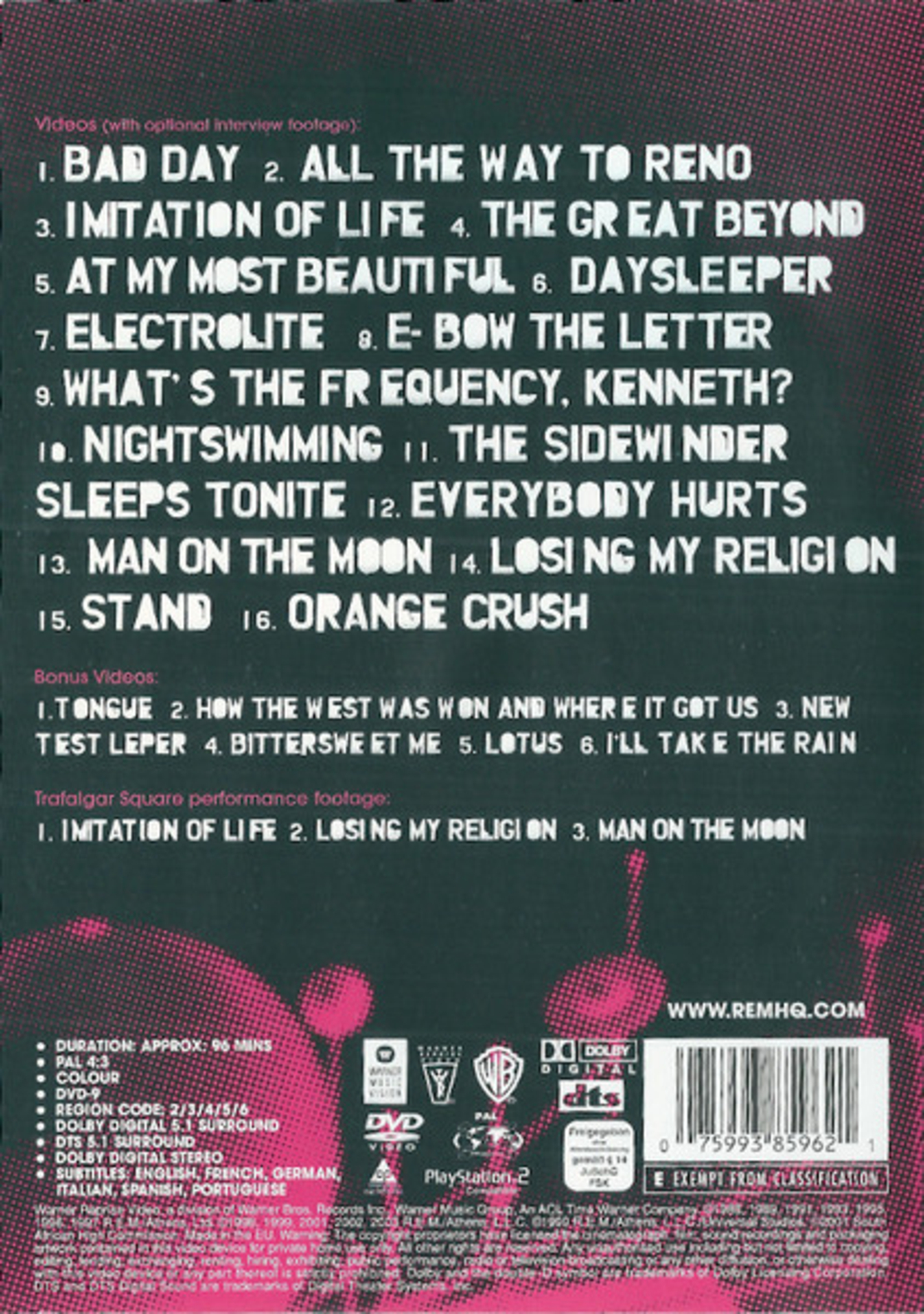 R.E.M. – In View: The Best Of R.E.M. 1988-2003 DVD