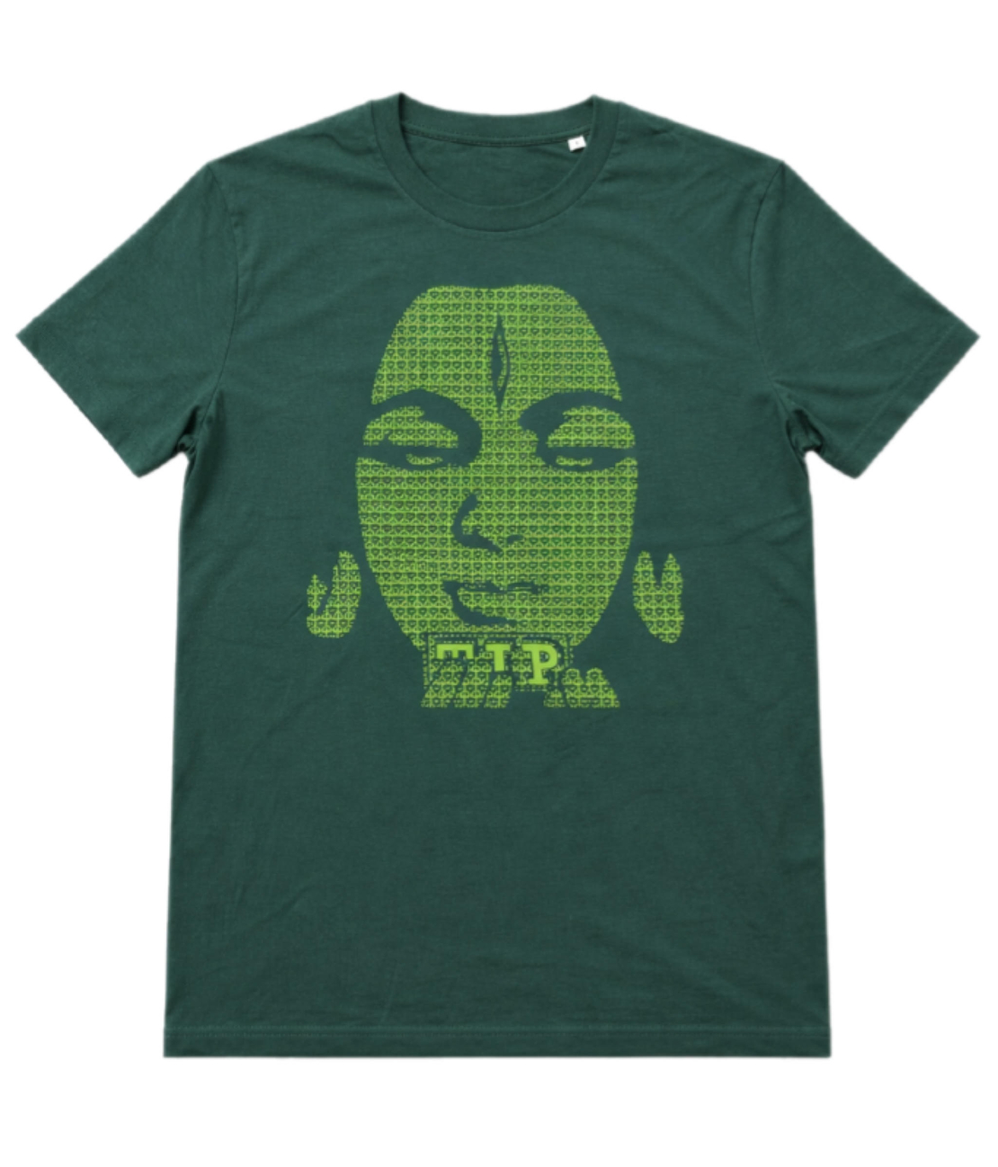 חולצת טי- green with neon green ACID SHIVA t-shirt