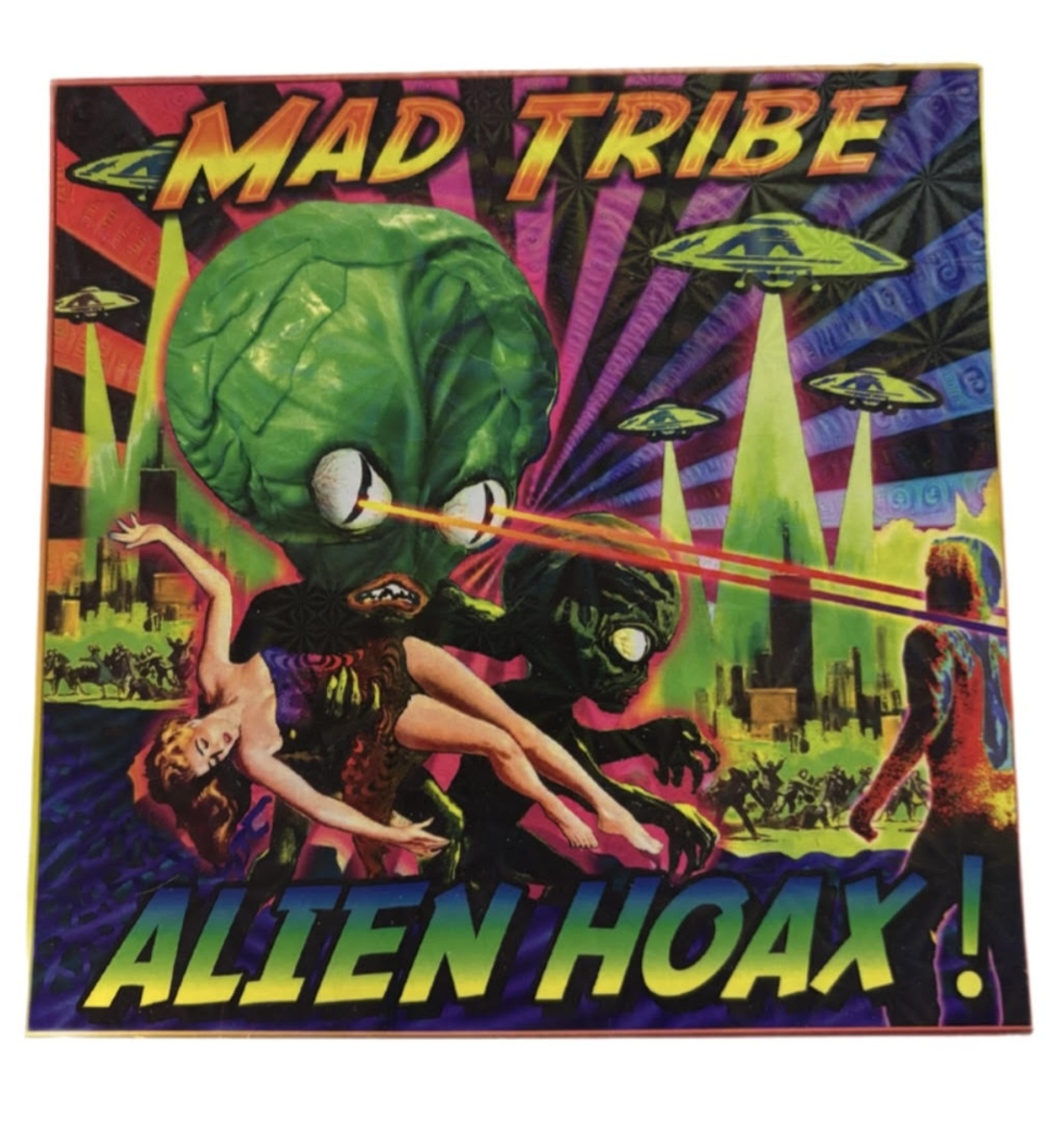 גלויה MAD TRIBE -alien hoax!