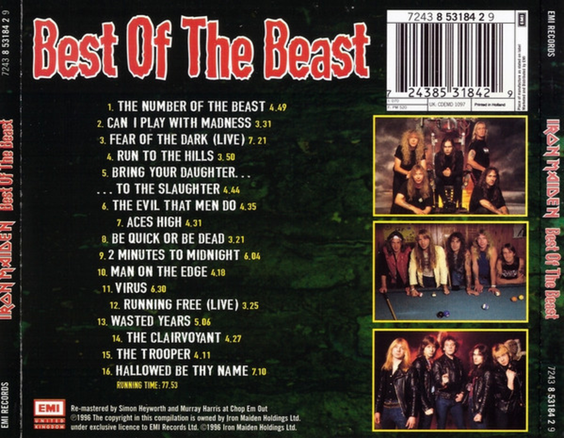 Iron Maiden – Best Of The Beast