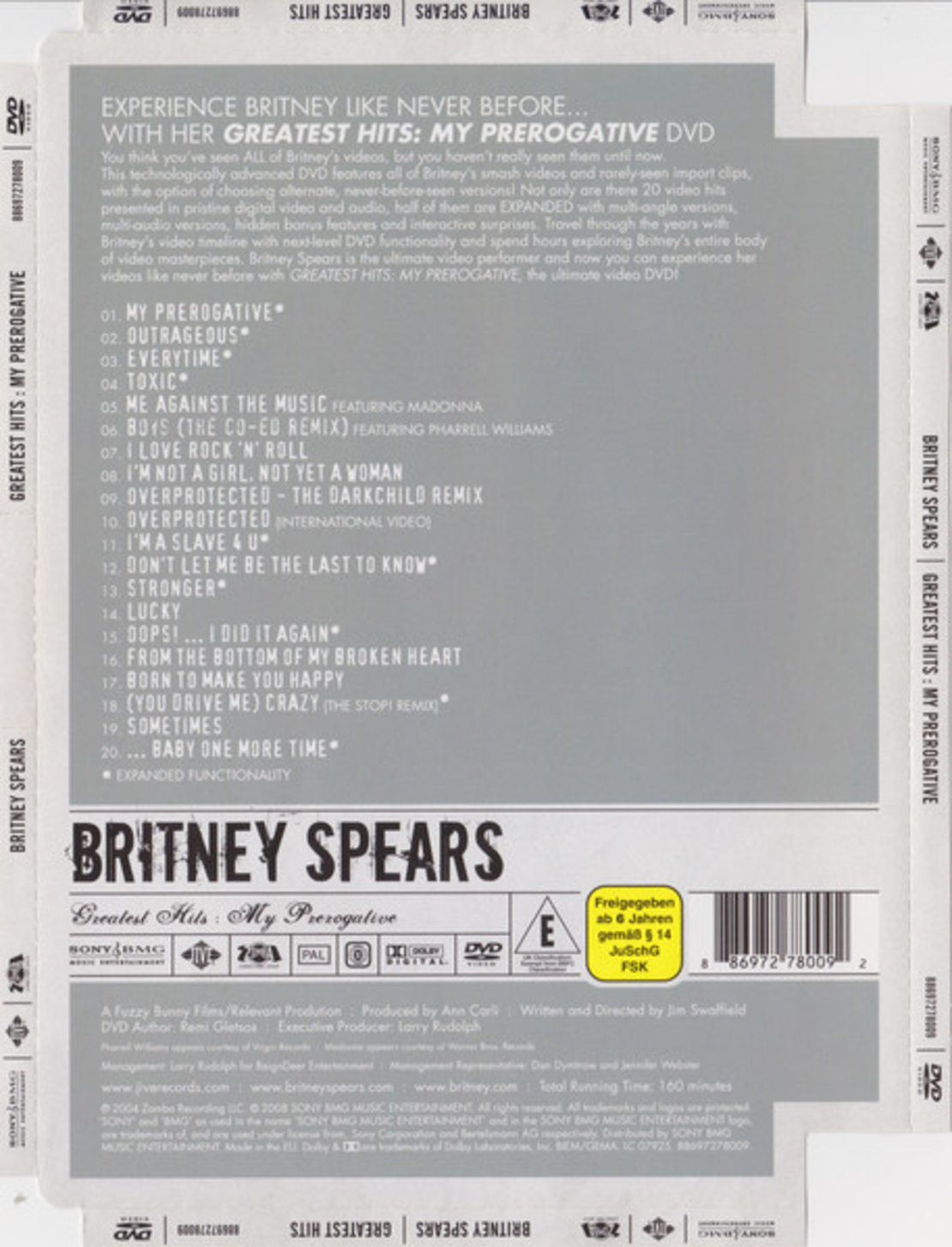 Britney Spears – Greatest Hits My Prerogative DVD