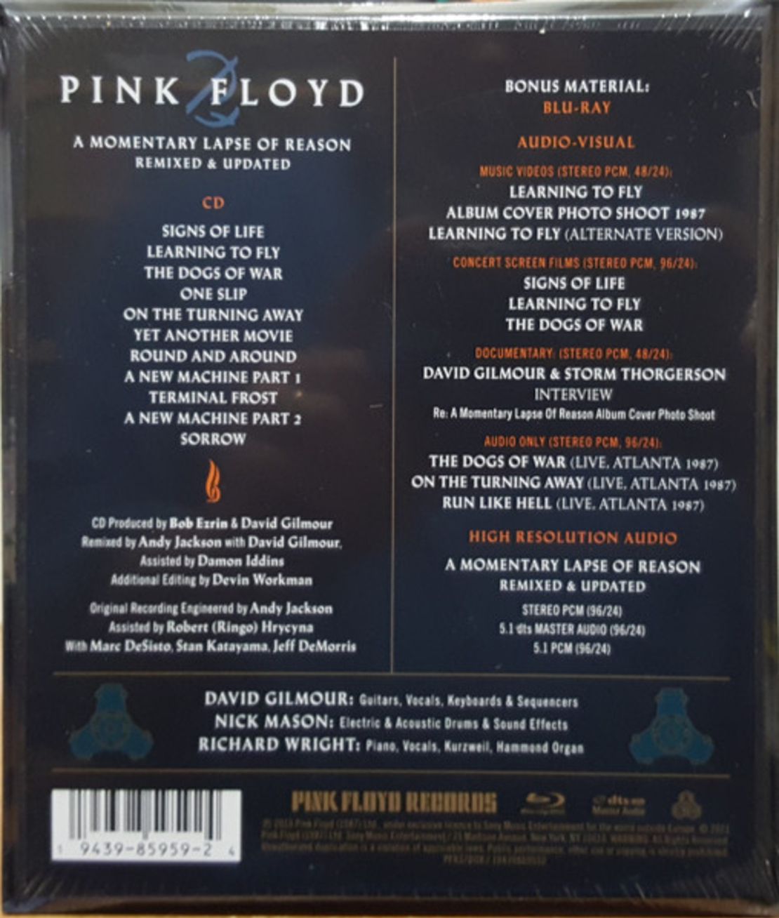 Pink Floyd – A Momentary Lapse Of Reason (Remixed & Updated) CD+DVD