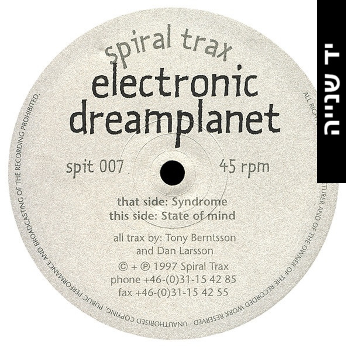 Electronic Dreamplanet – Syndrome / State Of Mind