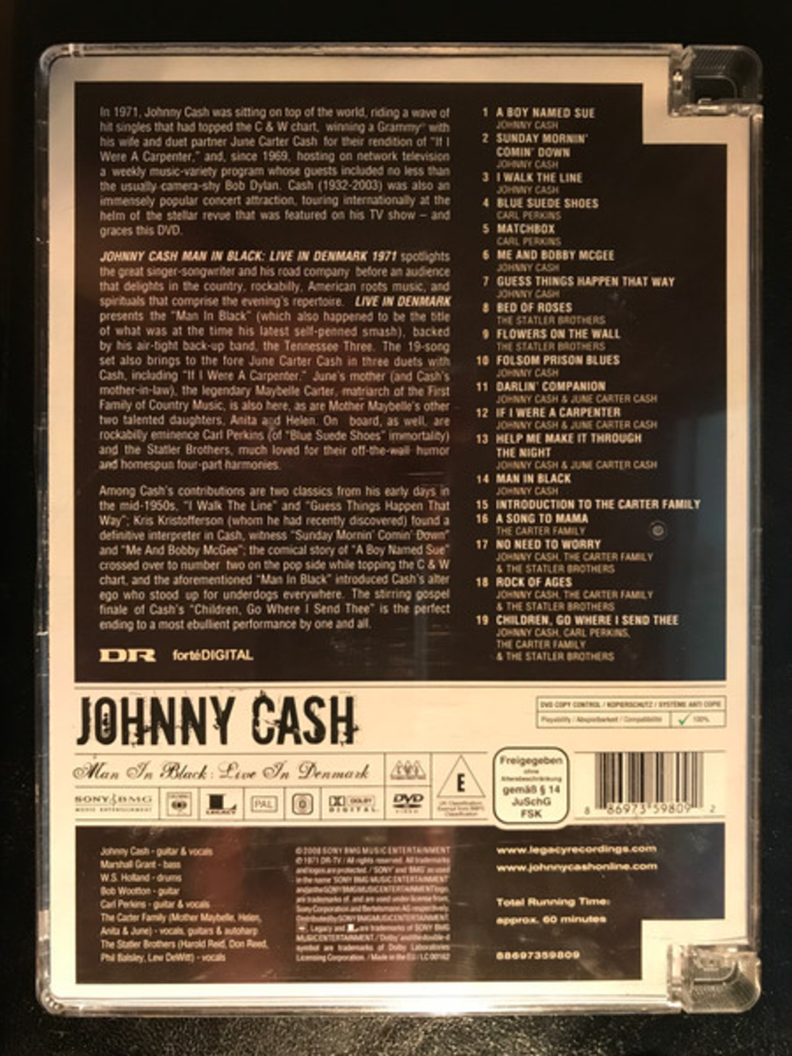 Johnny Cash – Man In Black: Live In Denmark 1971 DVD