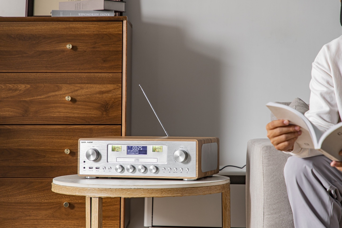 מערכת שמע SAFA MIC-256 COSY - עץ בהיר