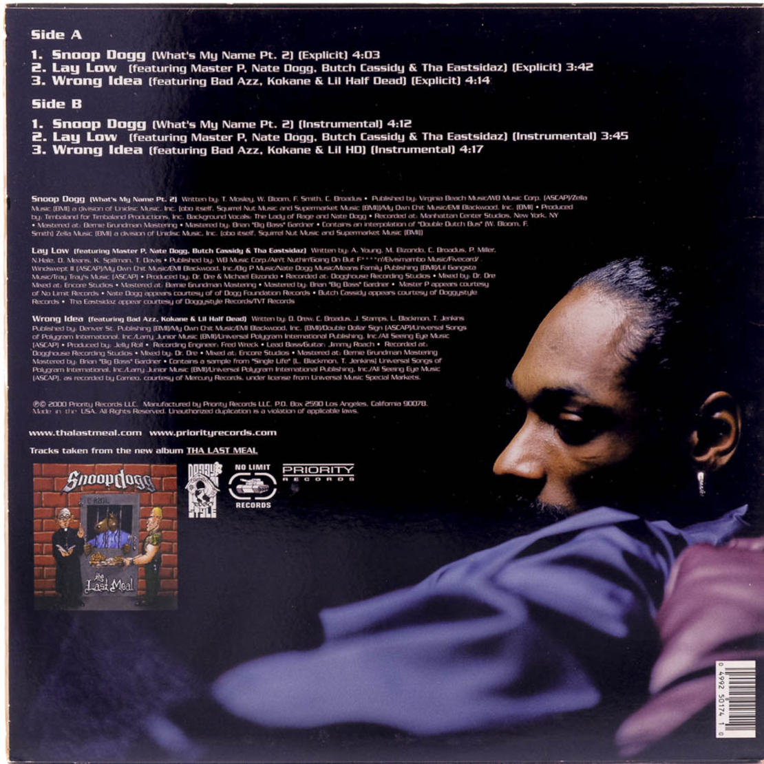 Snoop Dogg – Snoop Dogg / Lay Low / Wrong Idea