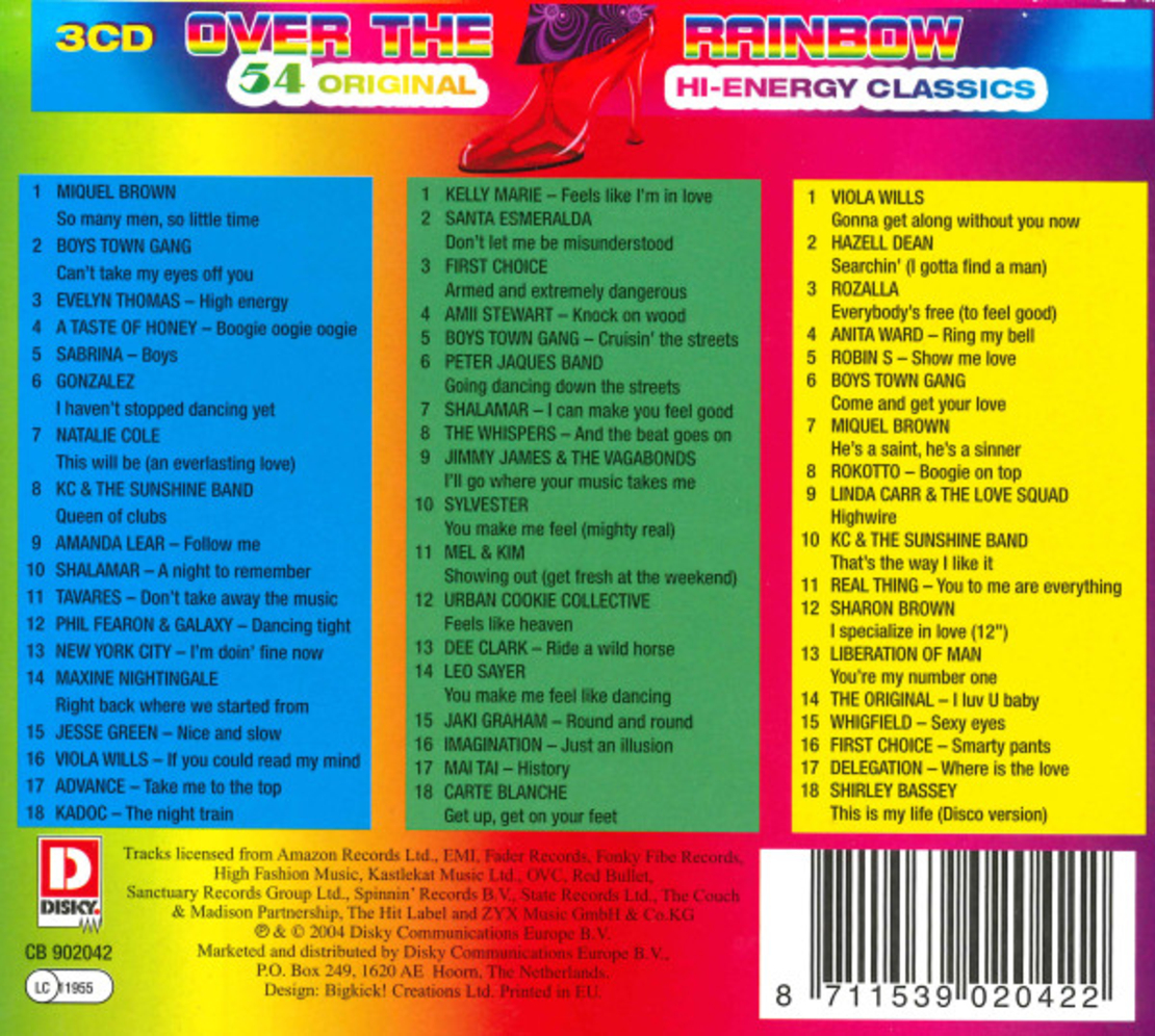 Over The Rainbow (54 Original Hi-Energy Classics)