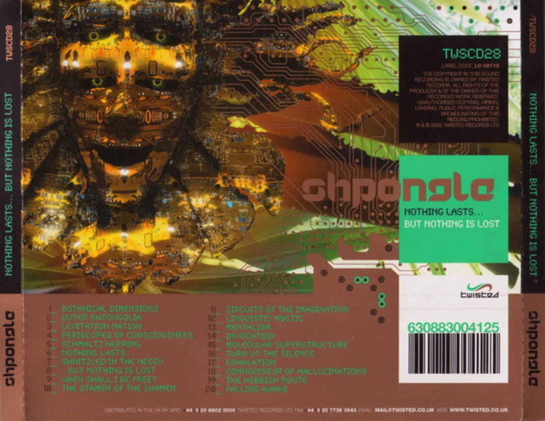 Shpongle – Nothing Lasts... But Nothing Is Lost CD