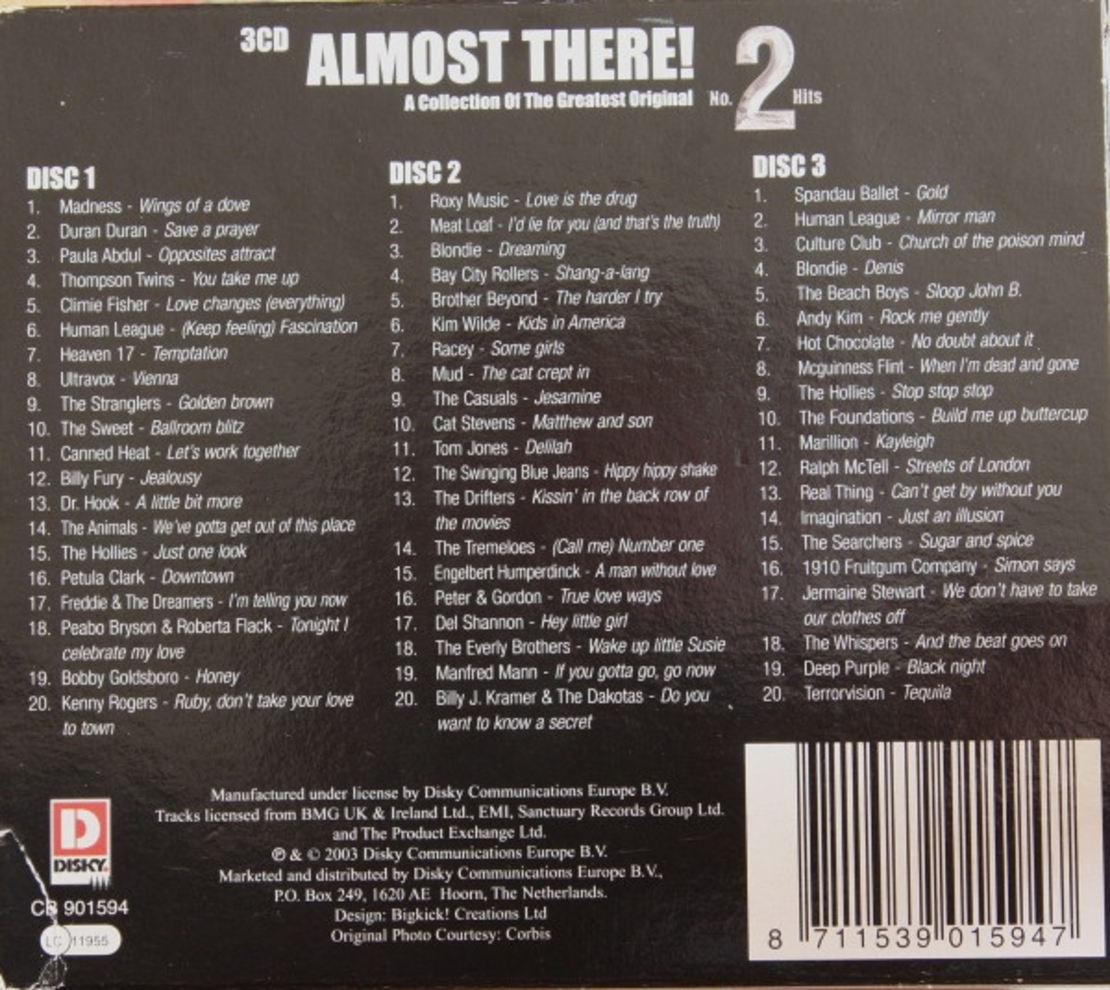 Almost There! - A Collection Of The Greatest Original No.2 Hits