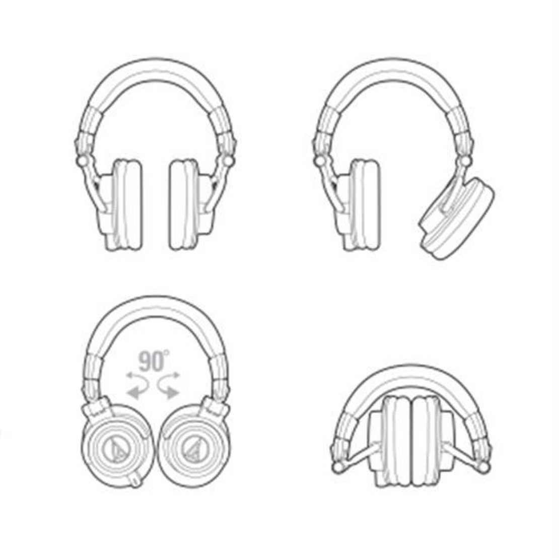 אוזניות אולפן Audio Technica ATH-M50X