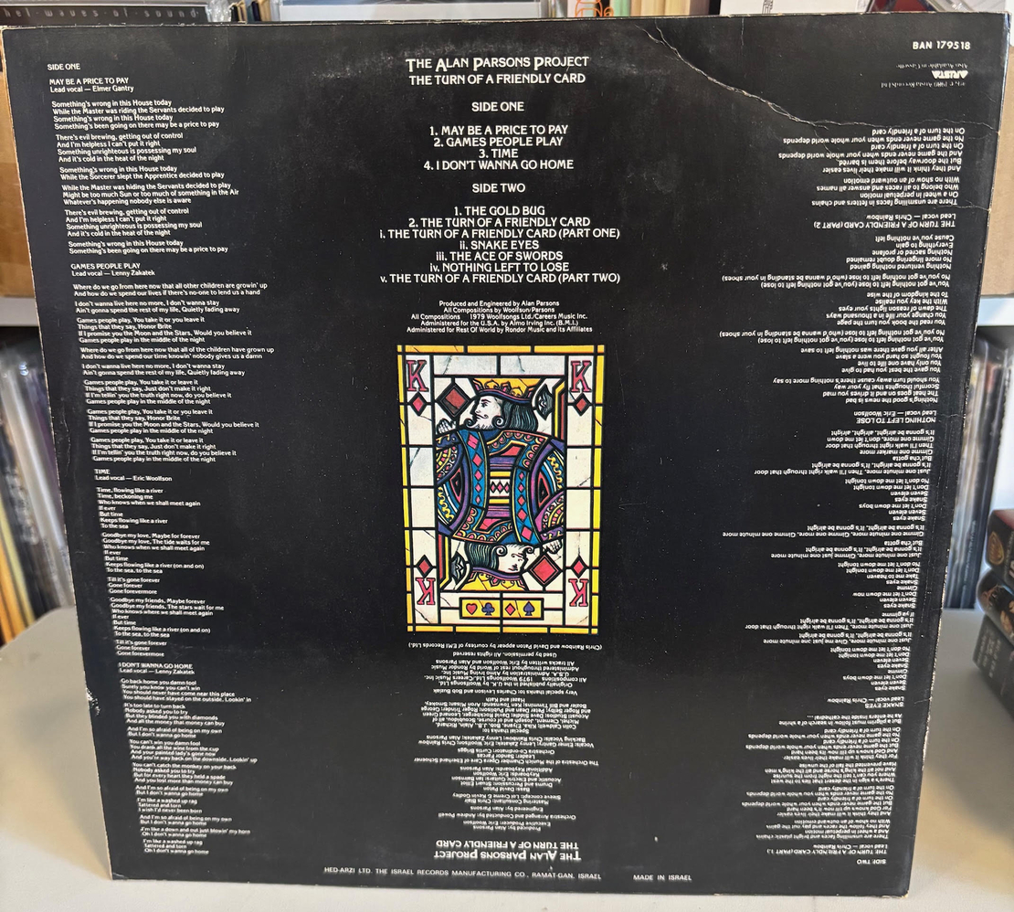 The Alan Parsons Project – The Turn Of A Friendly Card
