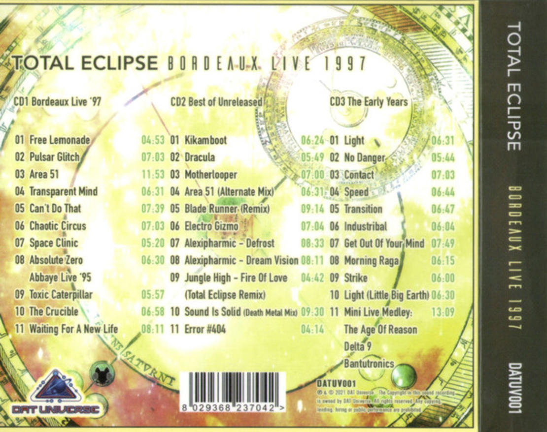 Total Eclipse ‎– Bordeaux Live 1997