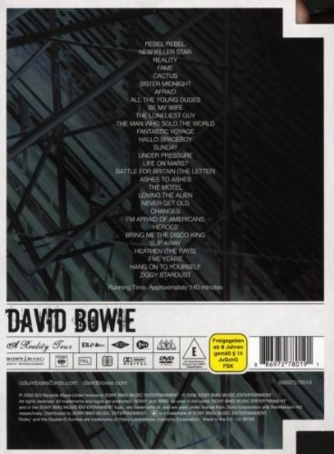 David Bowie - A Reality Tour (Visual Milestones) - DVD