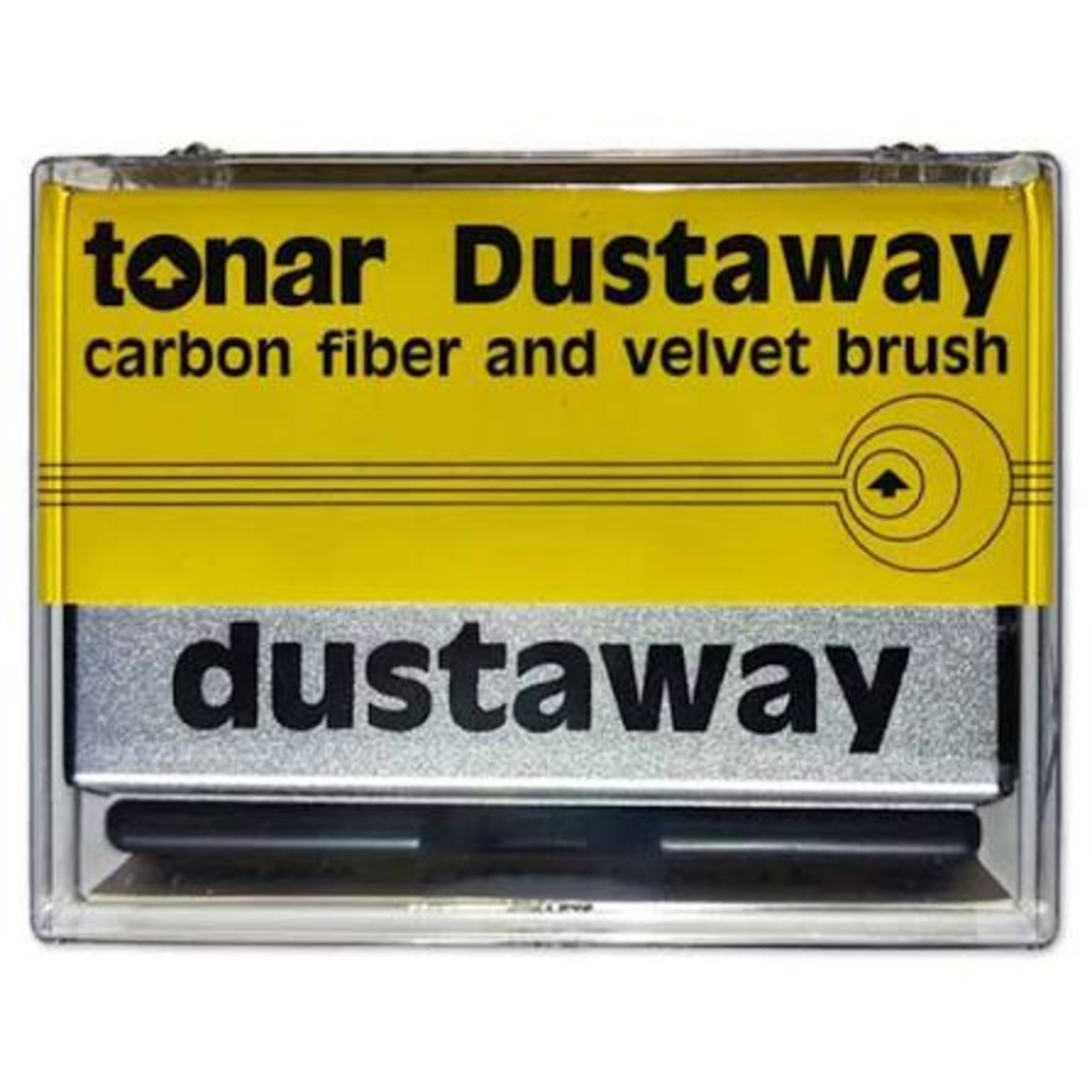 Tonar dustaway- מברשת משולבת סיבי פחם וקטיפה לניקוי תקליטים