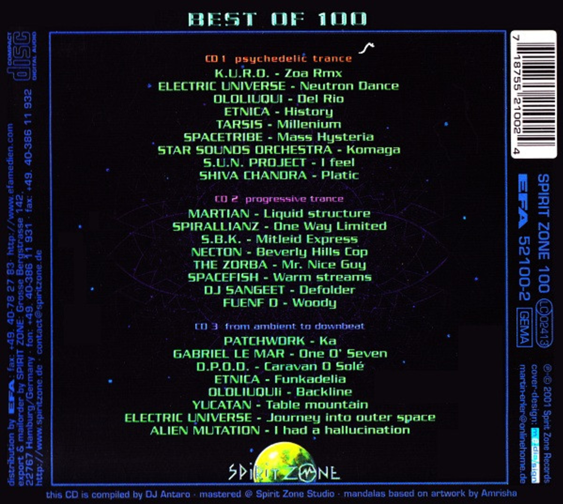 Various – Spirit Zone - Best Of 100
