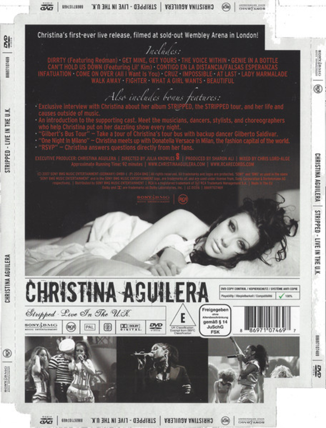 Christina Aguilera – Stripped (Live In The U.K.) DVD