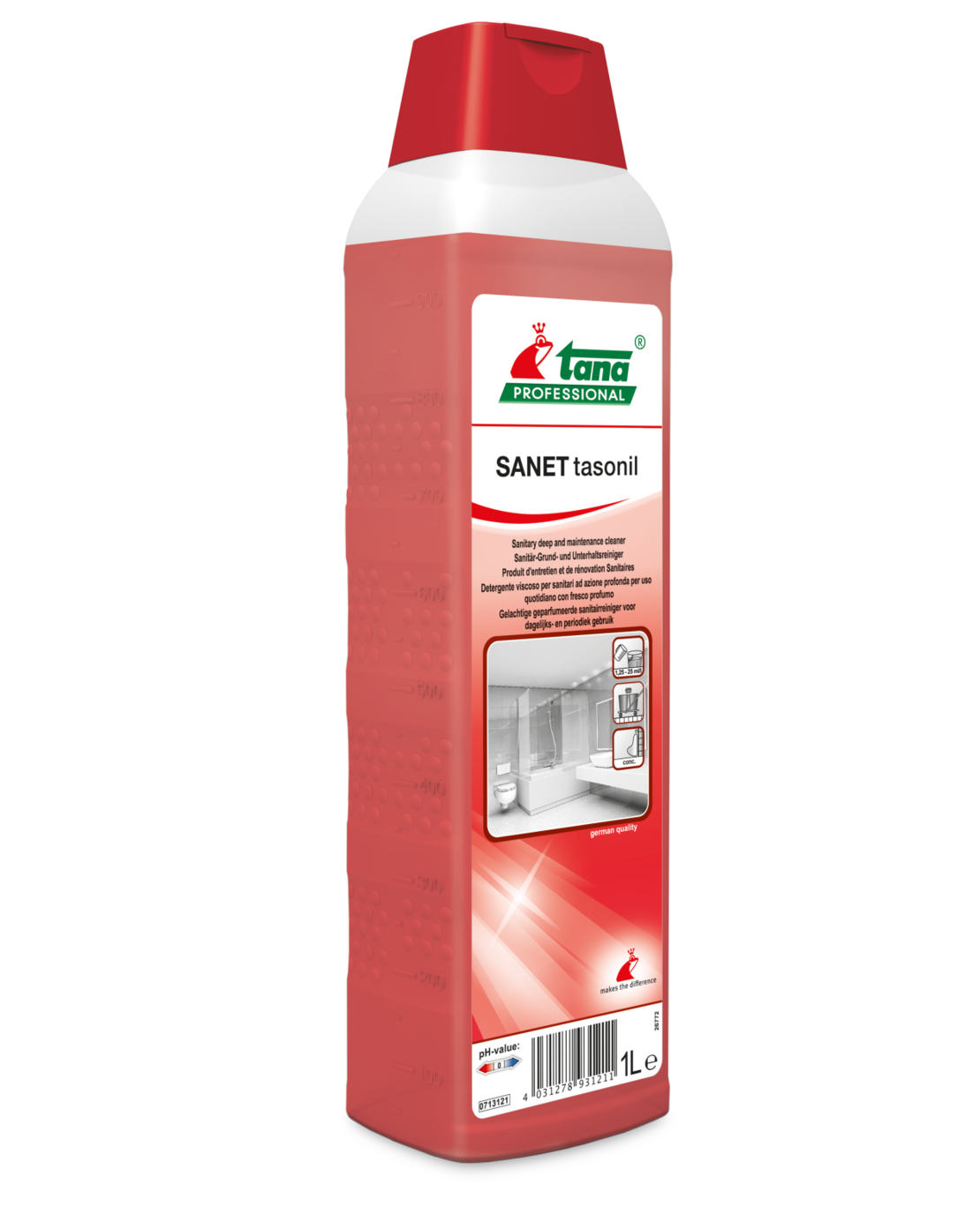 מסיר אבנית לא חומצי SANET ALKASTAR 1L