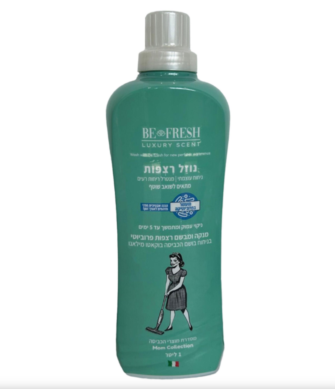 נוזל רצפות מותאם לשואב שוטף 1 ליטר Be-Fresh - בניחוח בוקאטו מילאנו
