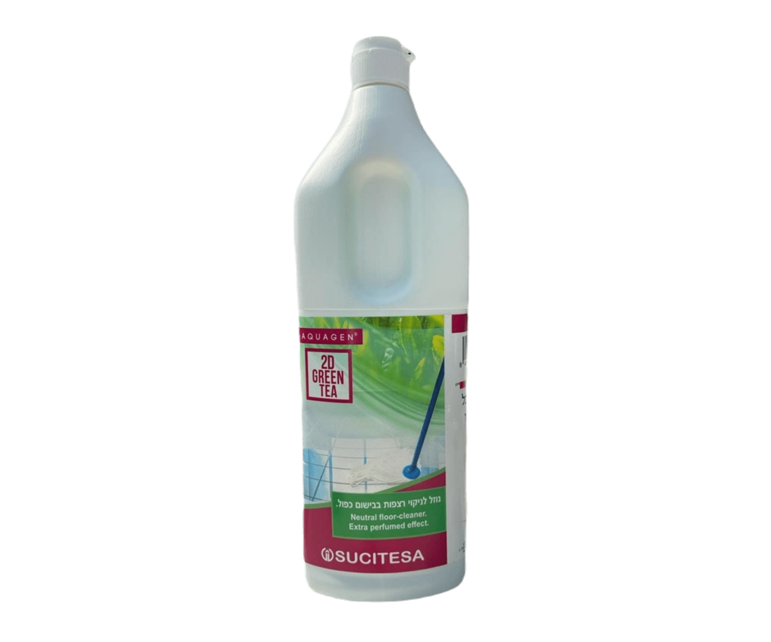 2D GREEN TEA – נוזל לניקוי רצפות בבישום כפול לגרניט פורצלן וקרמיקה