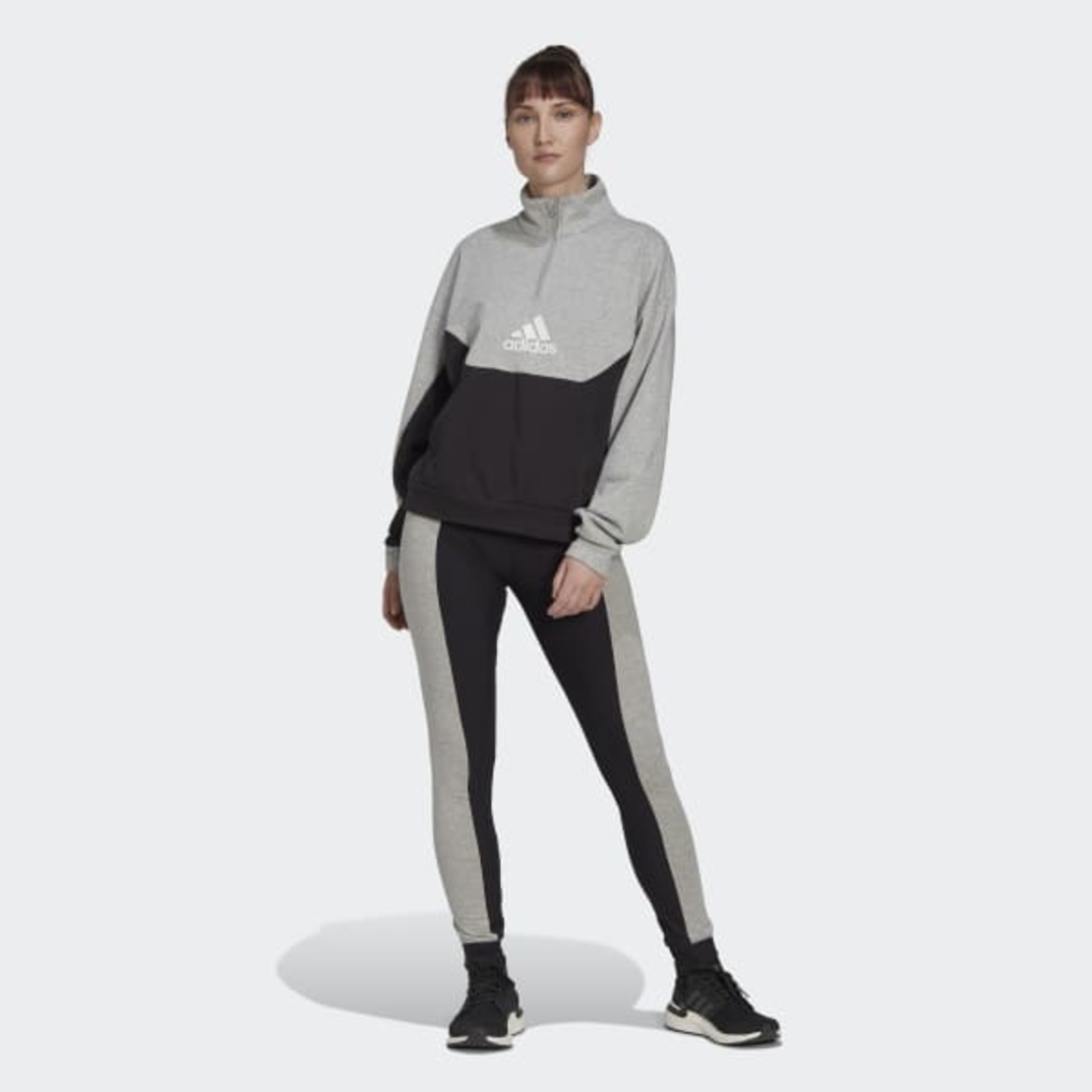 חליפת אדידס לנשים | Half-Zip and Tights Tracksuit