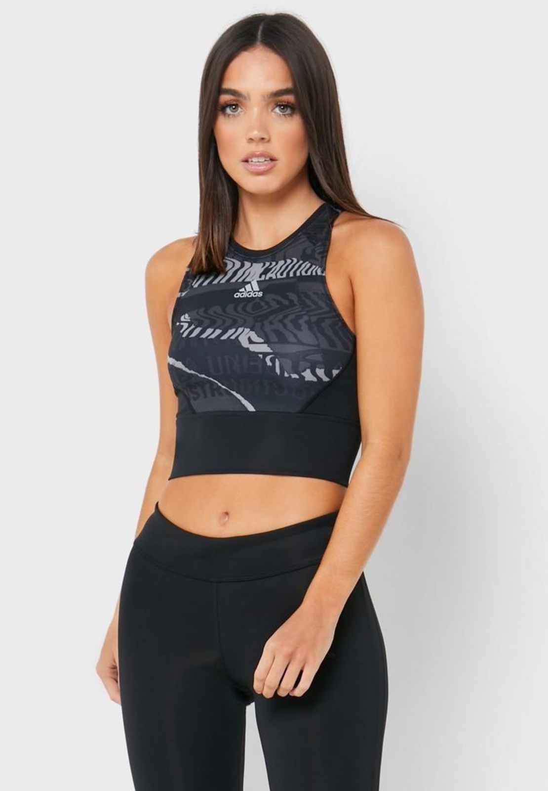 גופיית אדידס לנשים | Adidas Own The Run City Clash Crop Top