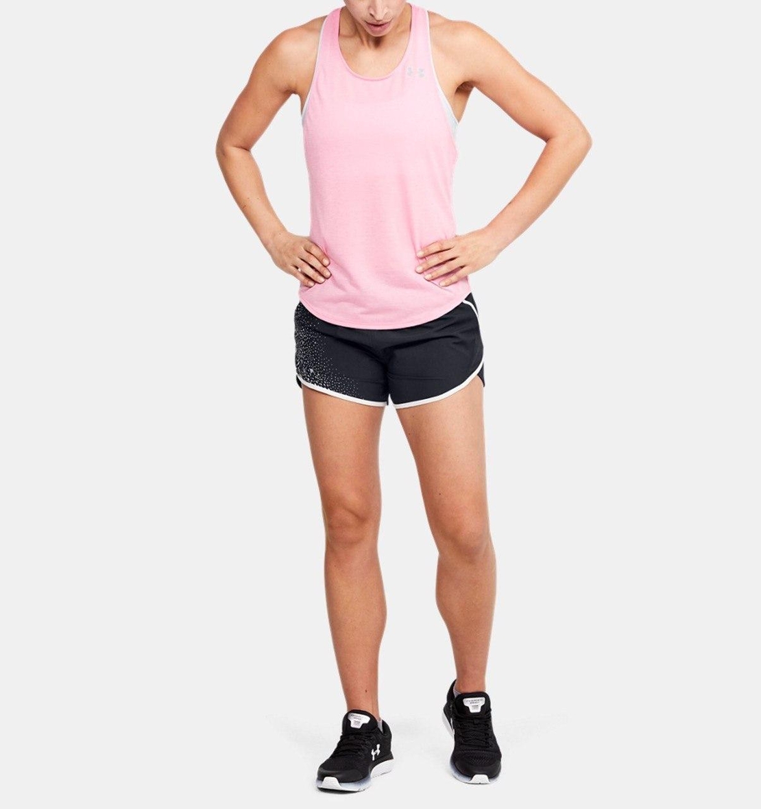 שורט אנדר ארמור נשים | Under ArmourFly-By 2.0 Graphic Play Shorts