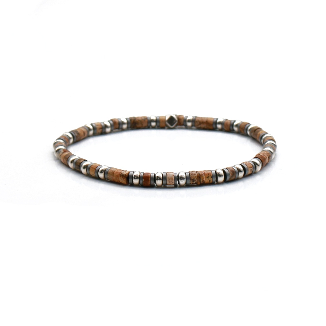 צמיד פול לגבר- כסף 925 ואבני חן