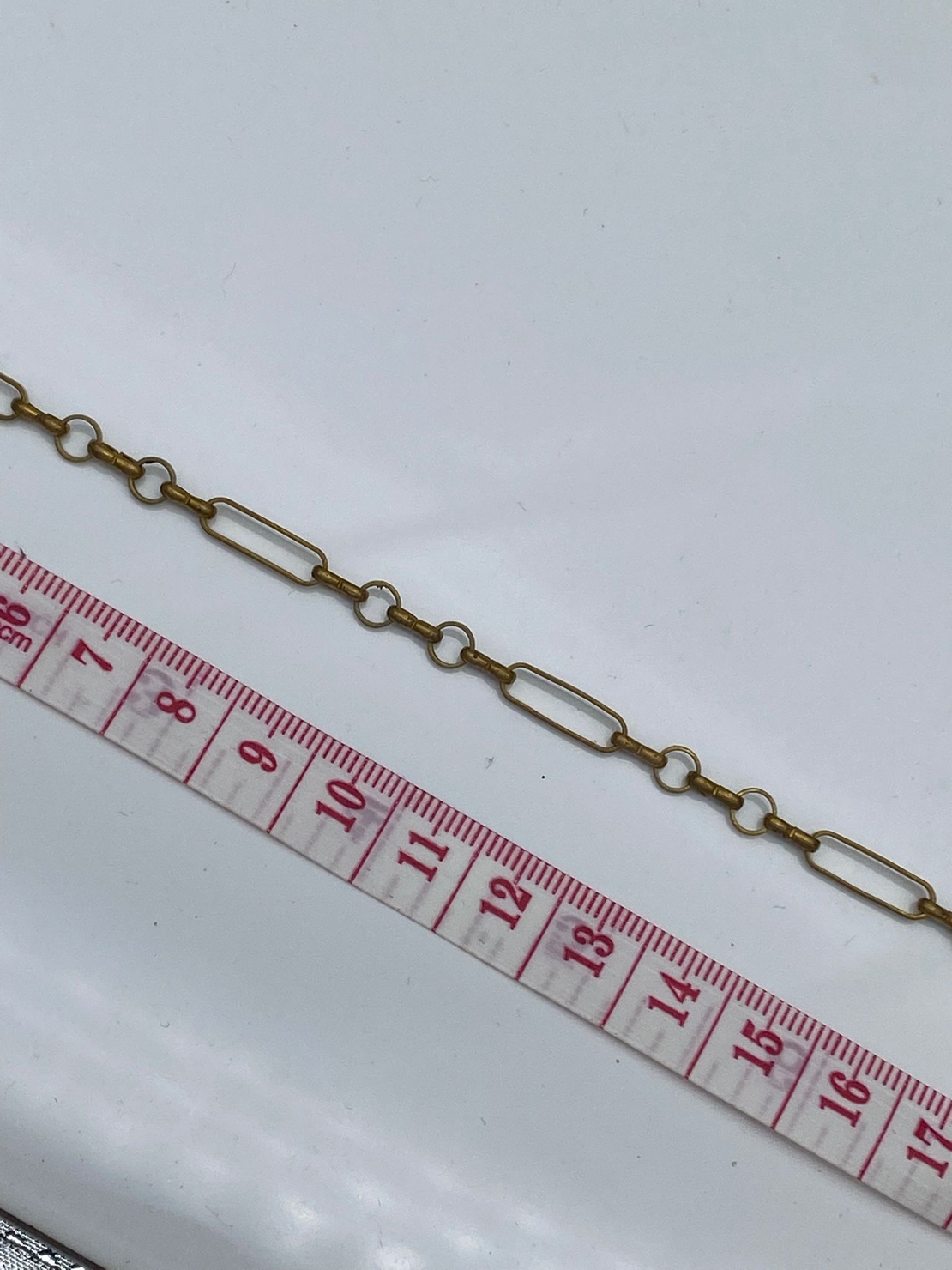 שרשרת פליז בעבודת יד ללא ציפוי דגם ויקטוריה (26)