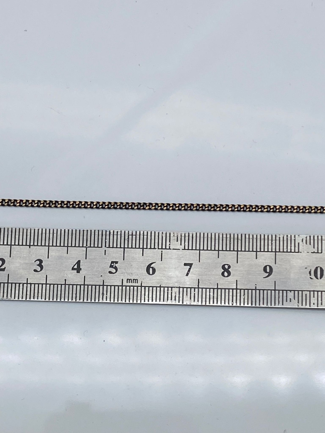 שרשרת פנצר פליז בציפוי שחור מגולח 4