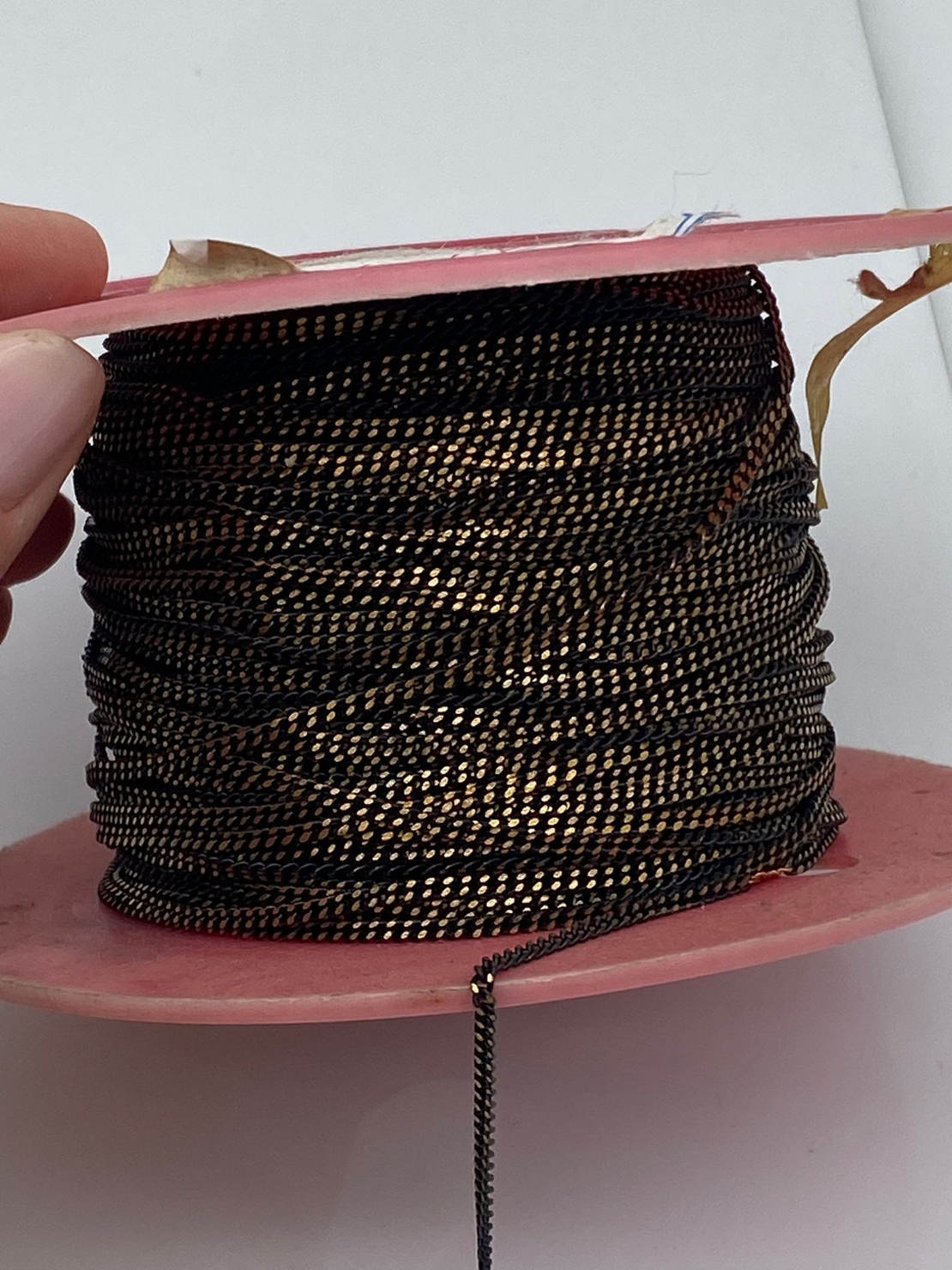 שרשרת פנצר פליז בציפוי שחור מגולח 4