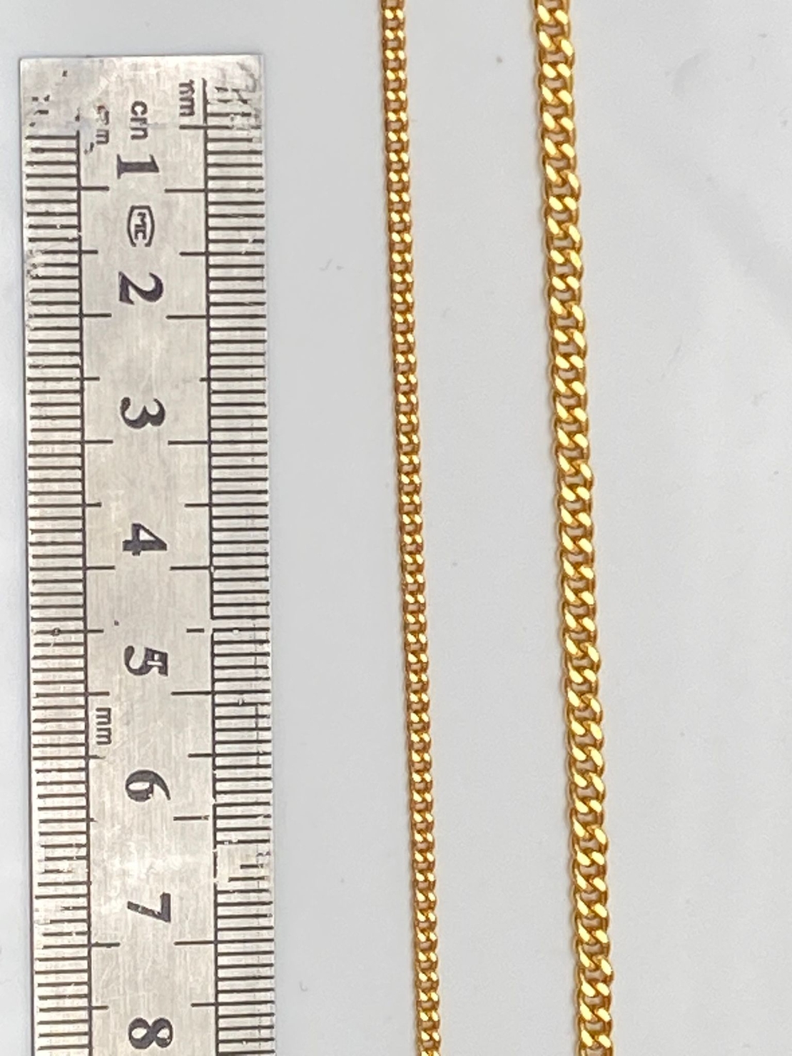 שרשרת פנצר פליז בציפוי זהב כהה 24K (7)