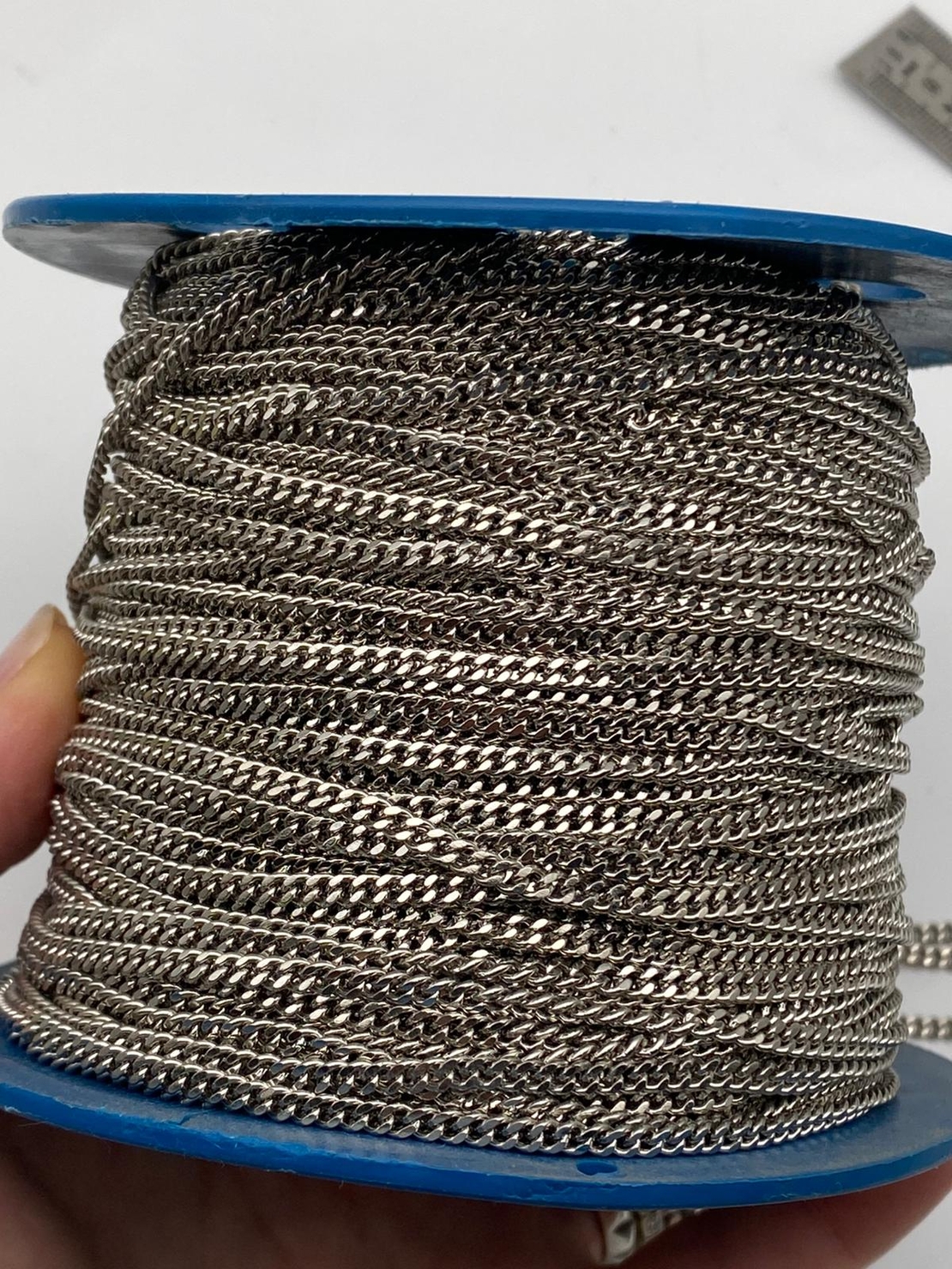 שרשרת פנצר פליז בציפוי ניקל רוחב 3 ממ (42)