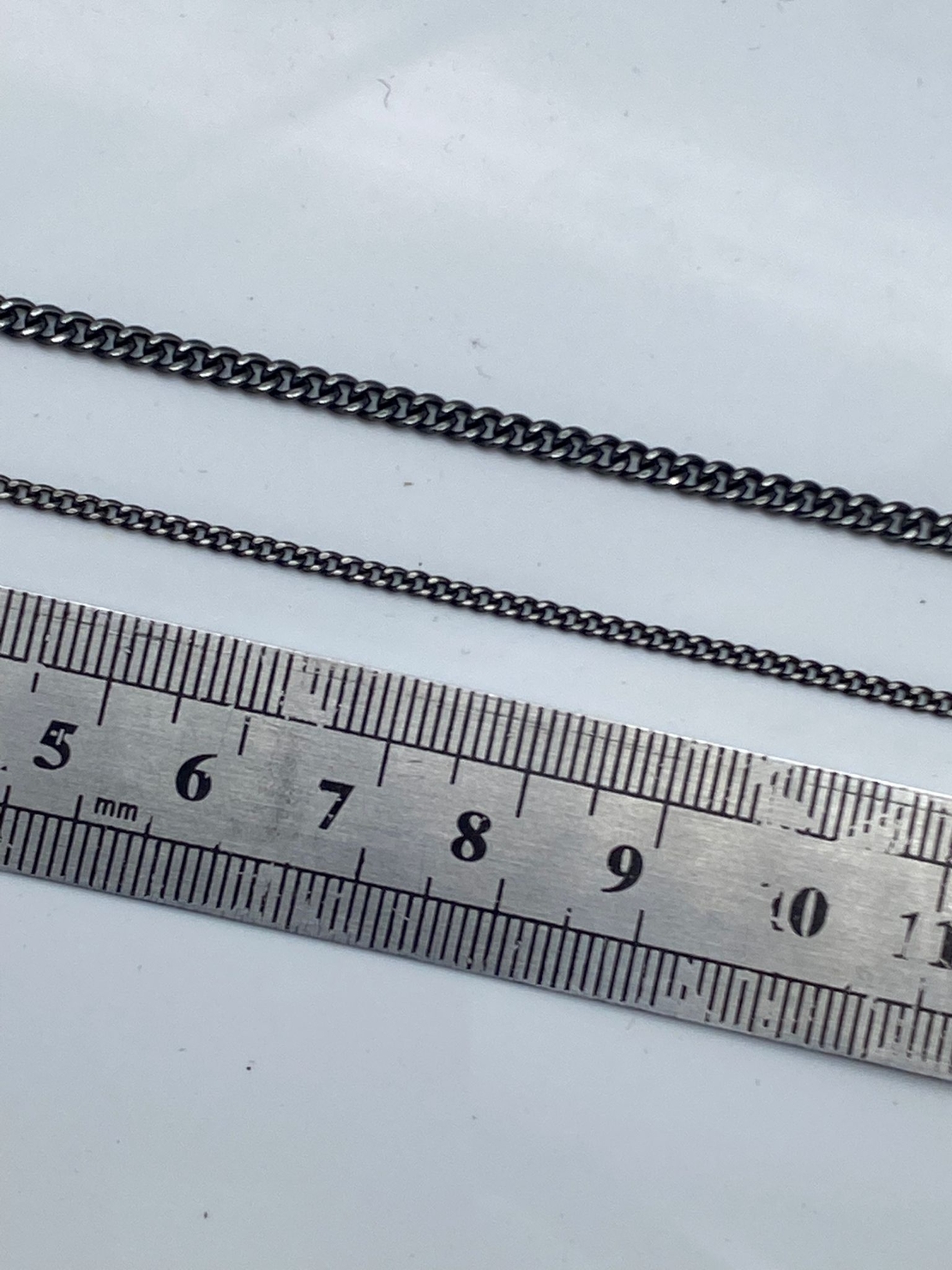 שרשרת פנצר פליז בציפוי בלאק גאן - שחור מטאלי (6)