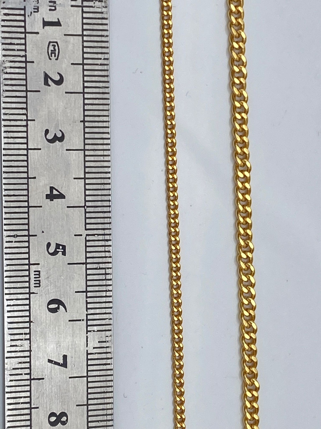 שרשרת פנצר פליז בציפוי זהב כהה 24K (7)