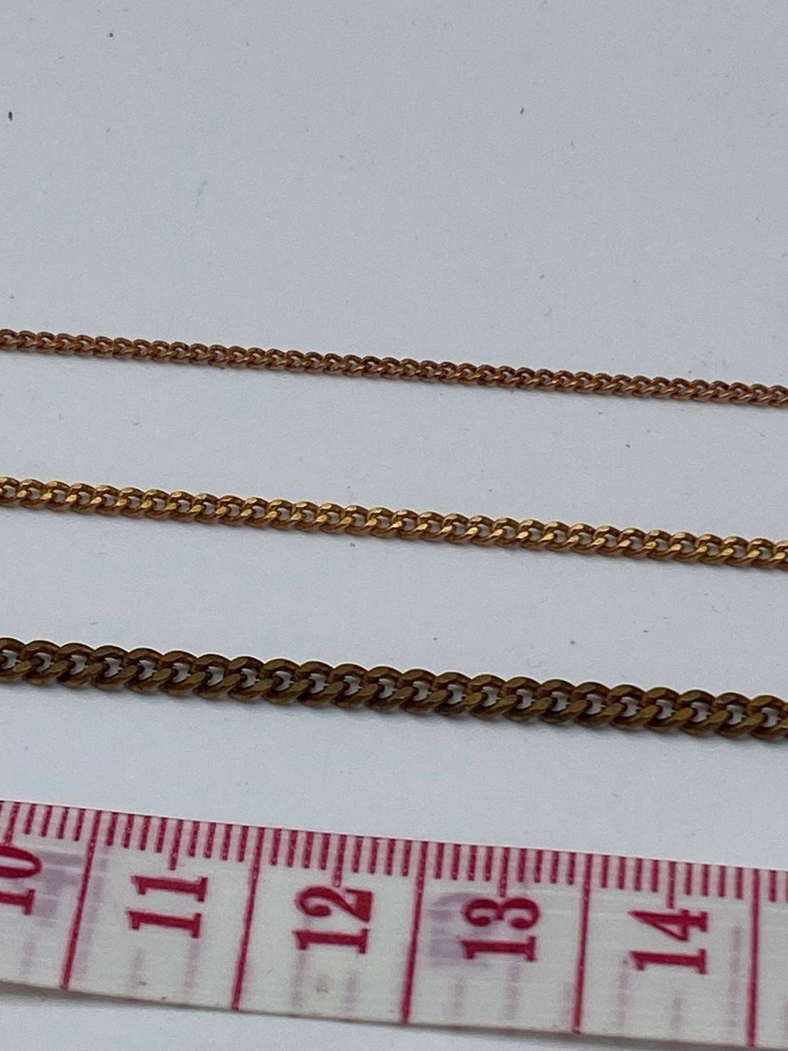 שרשרת פנצר פליז- גלם ללא ציפוי, רוחב 1.2 ממ, 2 ממ, 3 ממ (10)