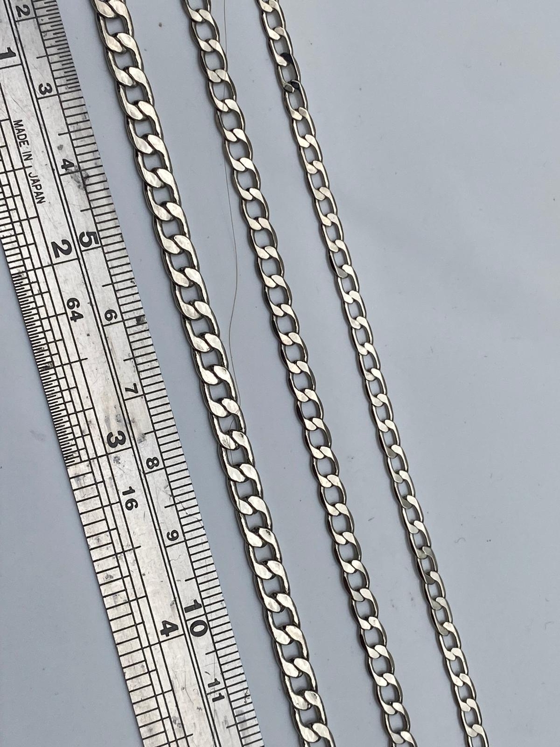 שרשרת גורמט פליז בציפוי ניקל 3 מידות (43)