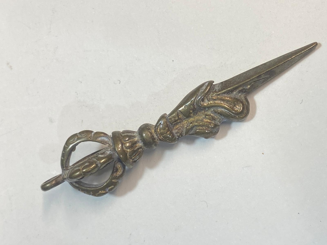 תליון וג'רה טיבטי- יציקת פליז ללא ציפוי (27)