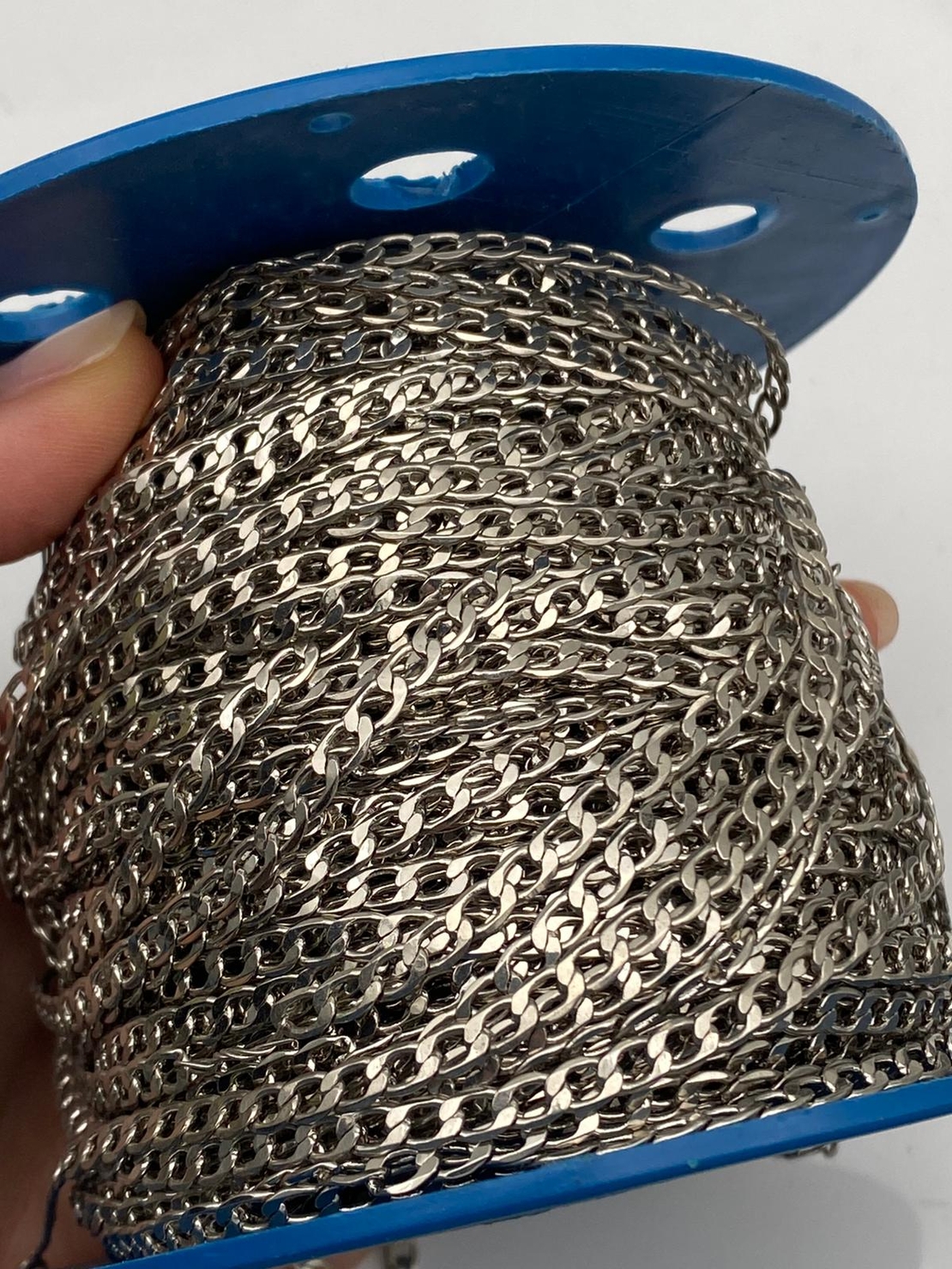 שרשרת גורמט פליז בציפוי ניקל 3 מידות (43)